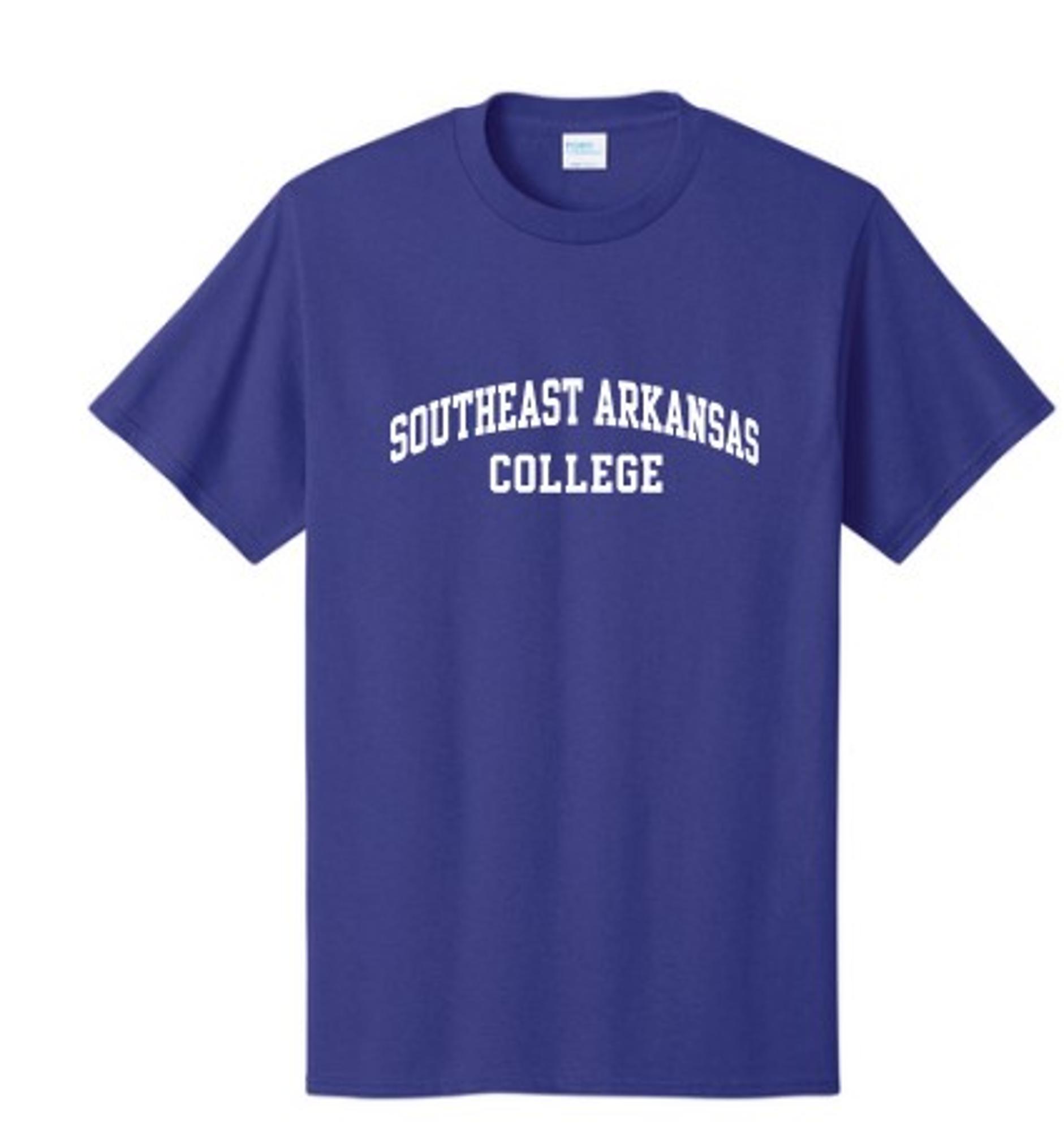 Variant 2 of 3 for Southeast Arkansas College Arch Short Sleeve Tee