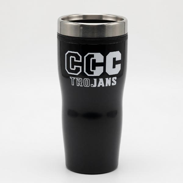 CCC Trojans Travel Tumbler; $14.95