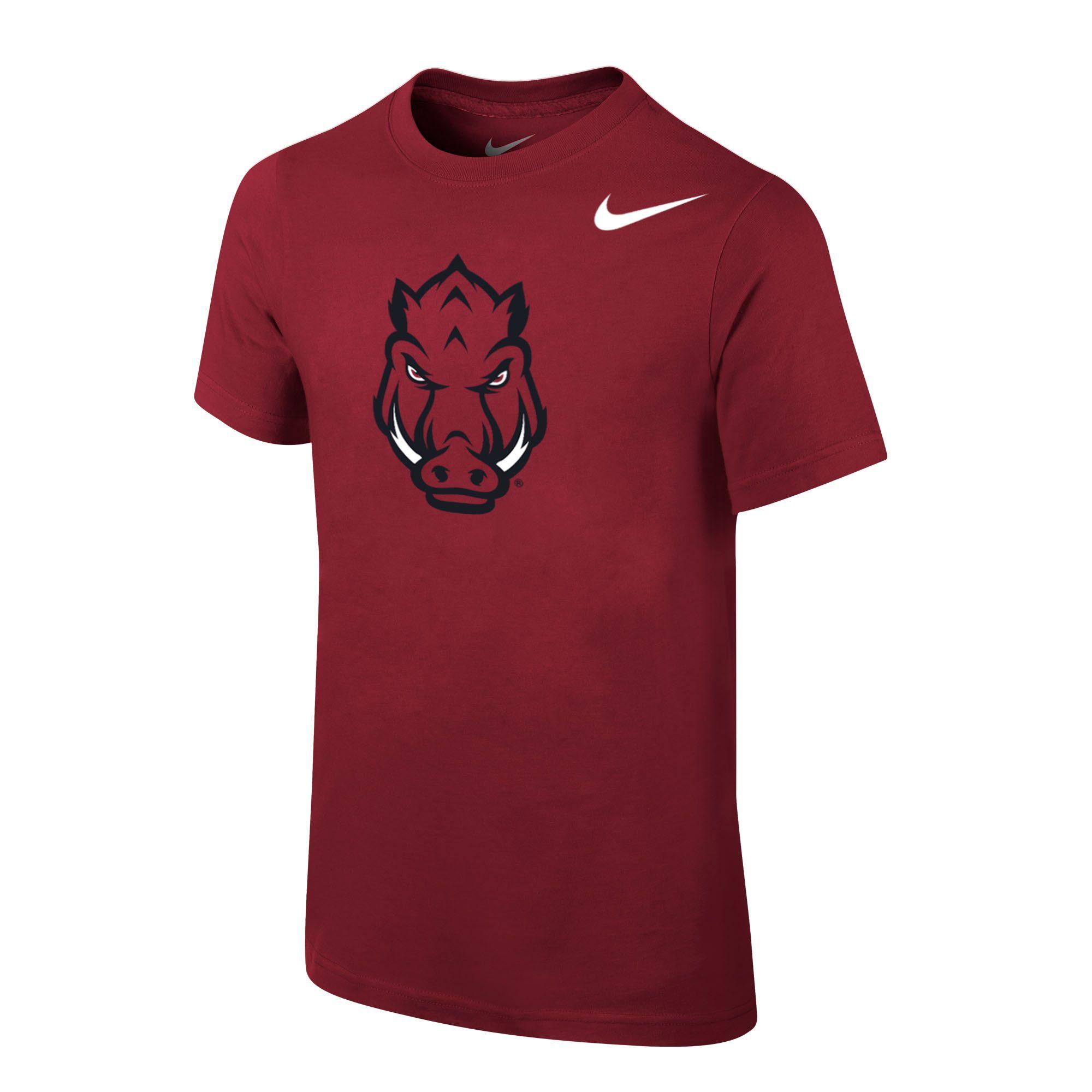 image of: Arkansas Razorbacks Nike Forward Facing Hog Youth Core Short Sleeve Tee