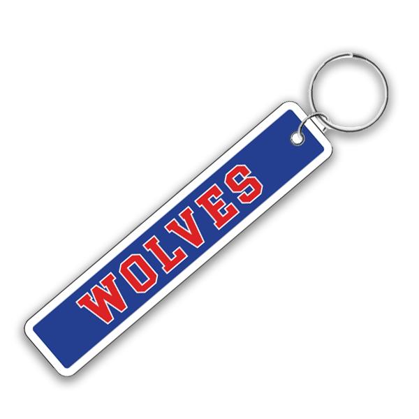 WEST GA WOLVES EMBROIDERED KEY TAG; $14.99