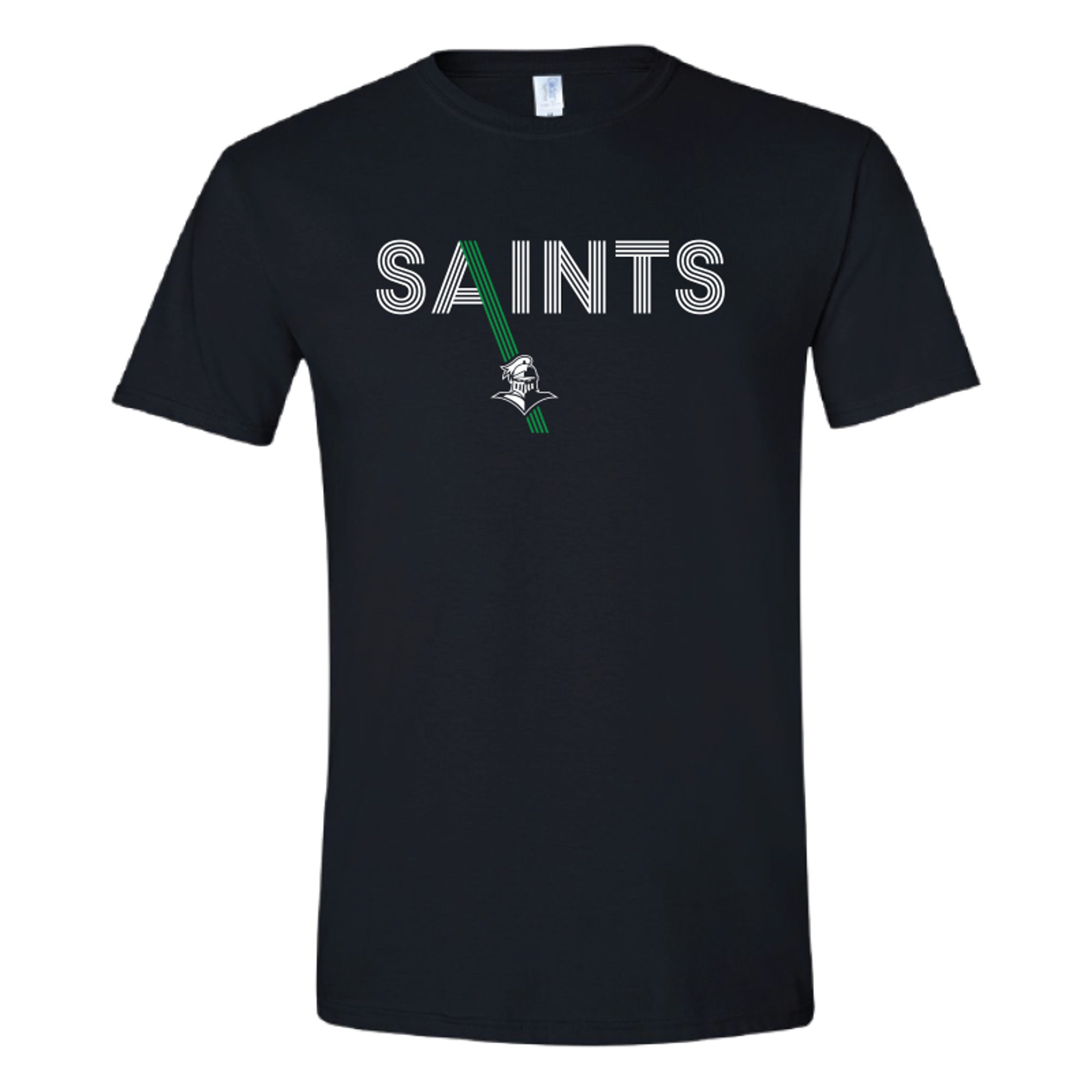 image of: COLLEGIATE TRENDS SAINTS QUAD LINE ADULT TEE