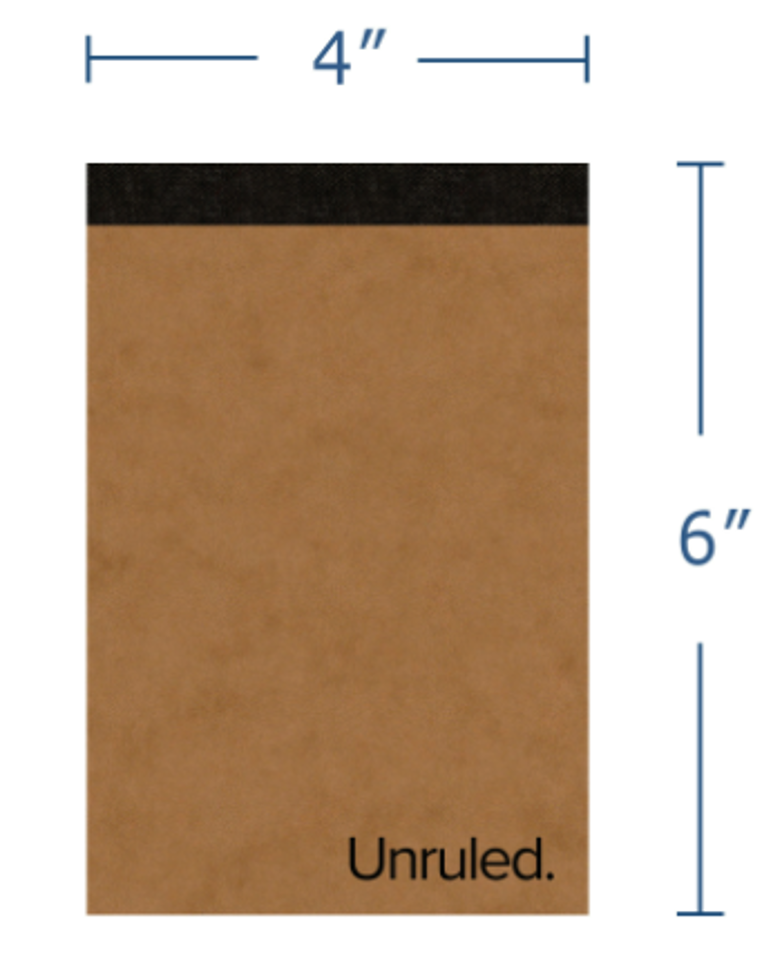 Product image 1 of 1 for Unruled Mini Notebook, Blank Pages, Heavyweight 60 lb. Paper