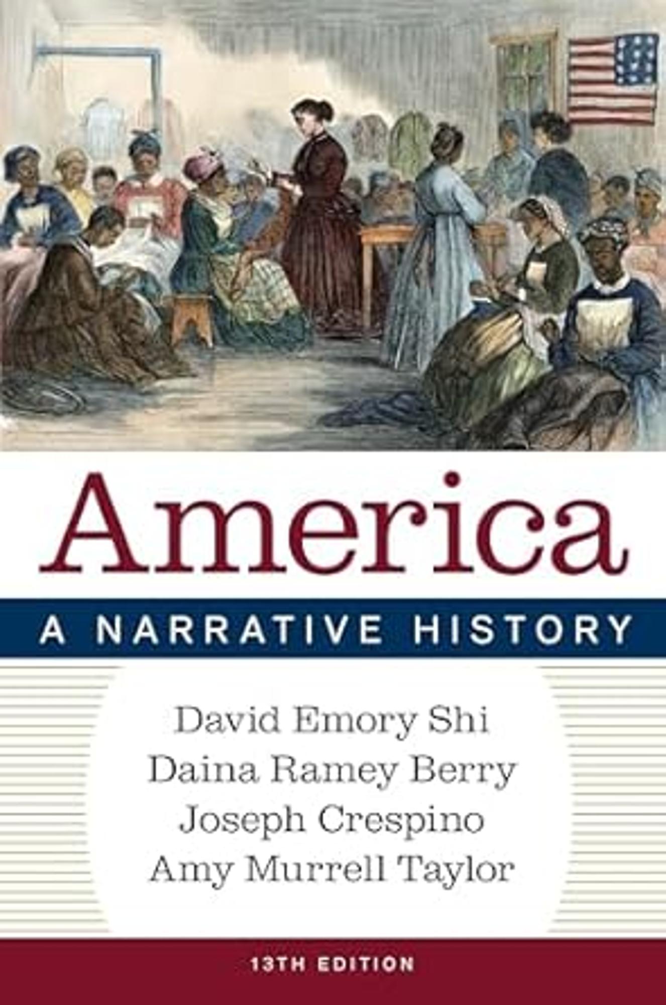 Cover image for AMERICA:NARRATIVE HIST.,V.2-W/REG.CARD