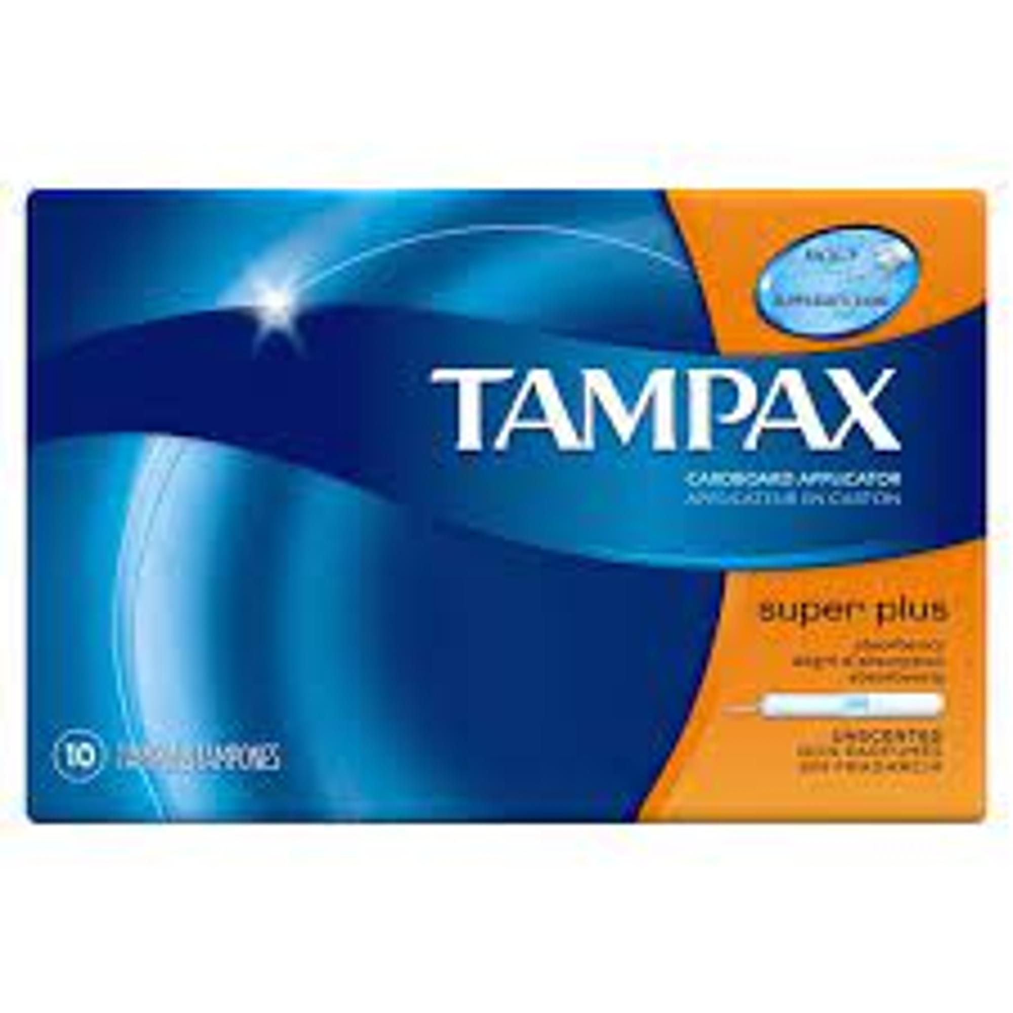 image of: TAMPAX SUPER PLUS 10s 10 CT