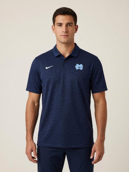 MC POLO NIKE HEATHER NAVY; $79.99