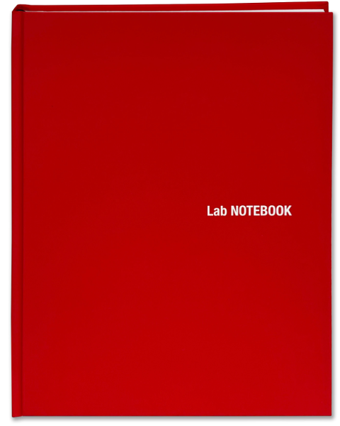 Book Factory RED Grid Lab Notebook - 100pg; $39.99