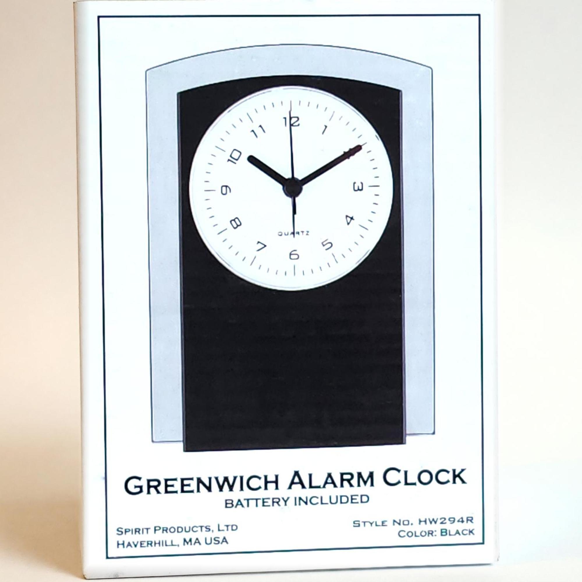 Product image 3 of 3 for Greenwich Alarm Clock, Black