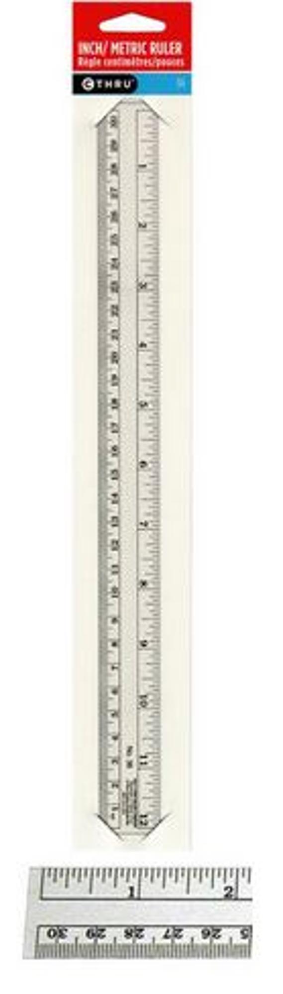 image of: Inch Metric Flex Ruler 12in
