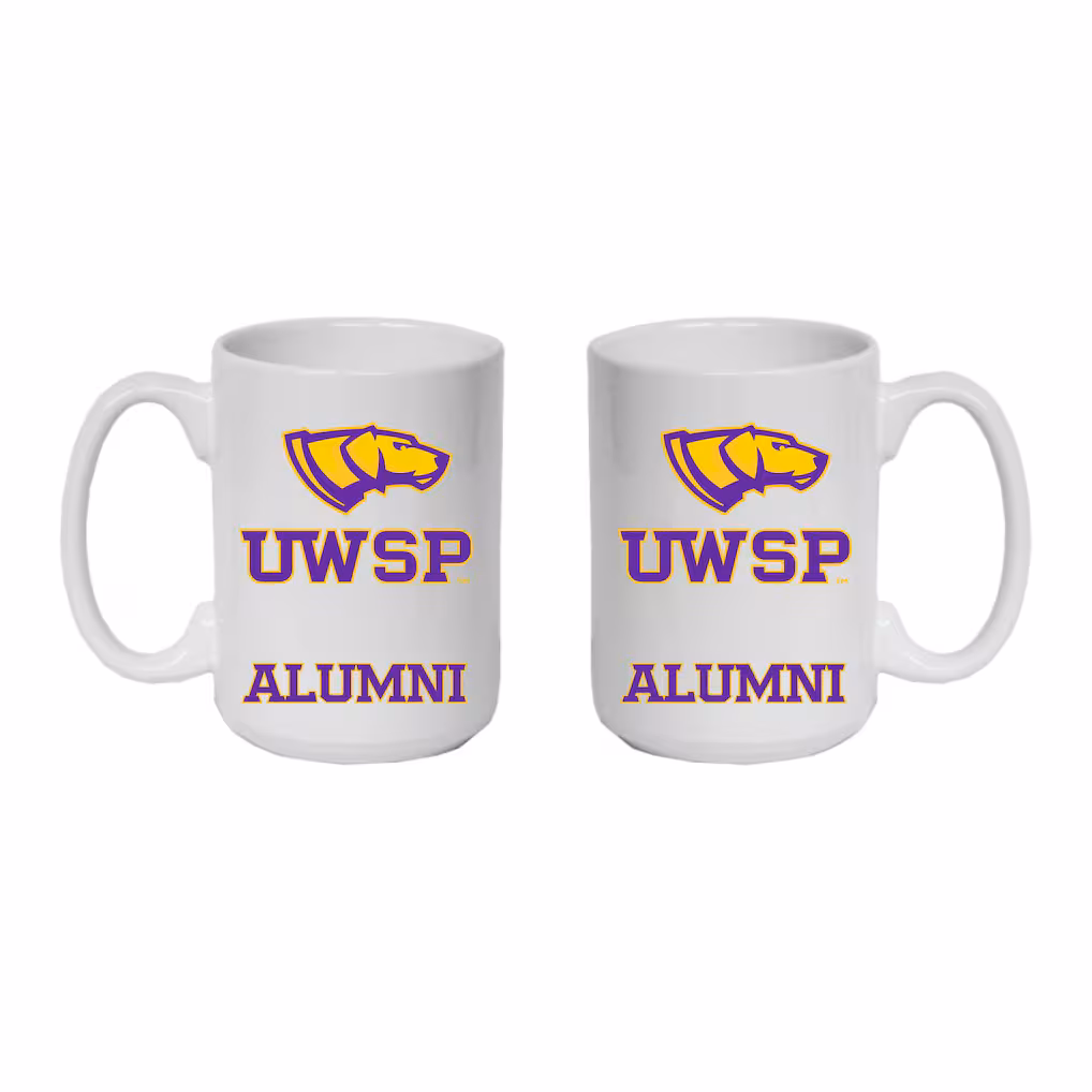 Product image 1 of 1 for University of Wisconsin Stevens Point 15 oz Alumni Mug, White