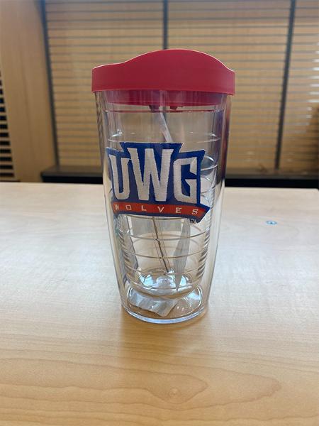 TERVIS ATHLETICS LOGO W/ RED LID; $19.99