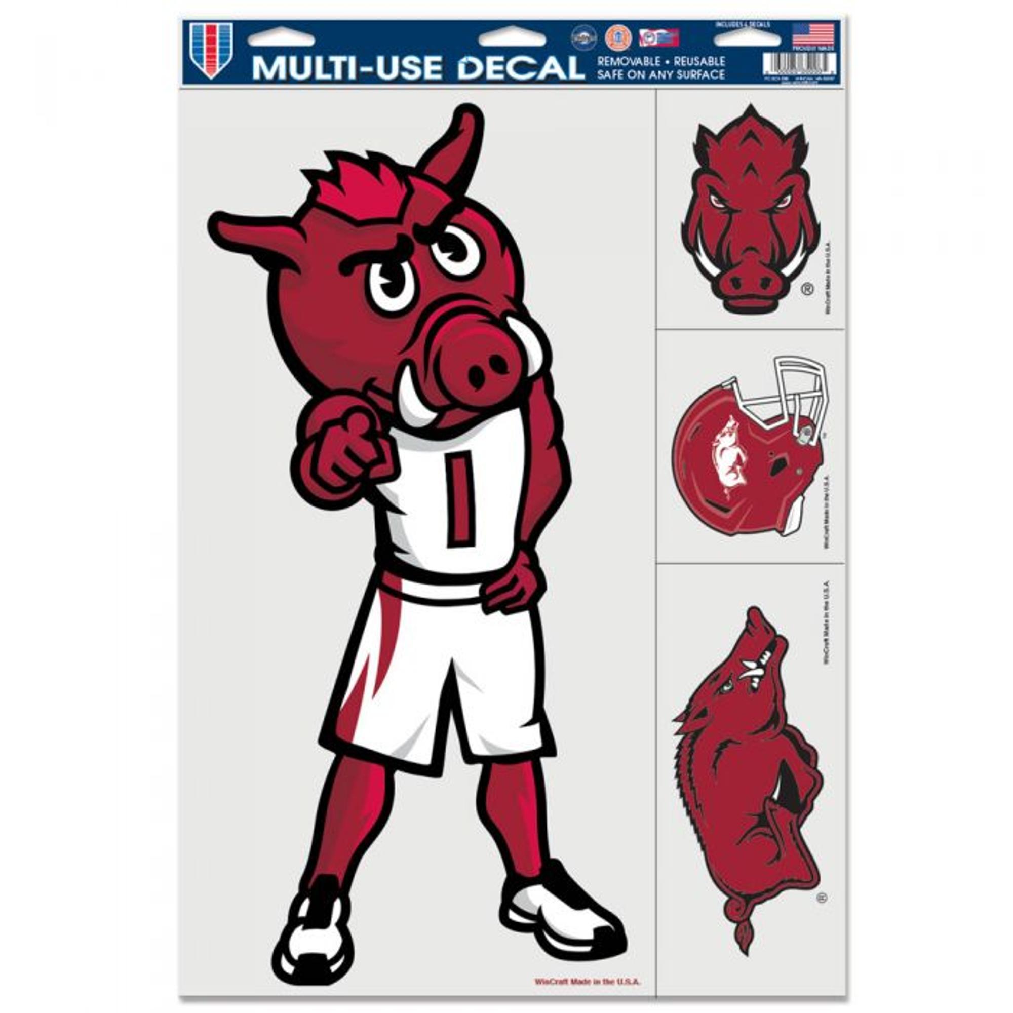 image of: Arkansas Razorbacks Mascot Multi Use Decals