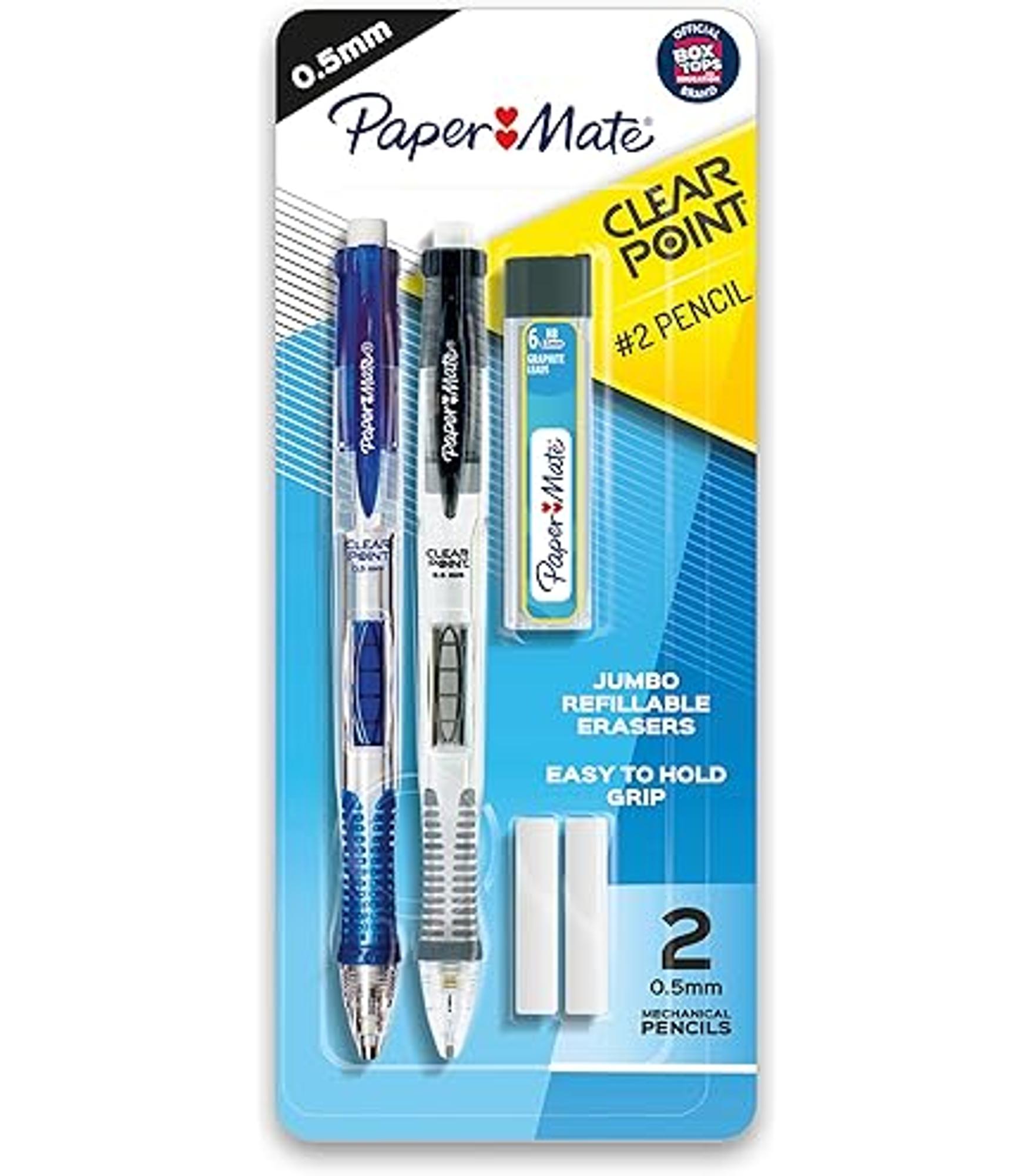 Product image 1 of 1 for Paper Mate Clear Point .5mm Mechanical Pencil, 2 Pack