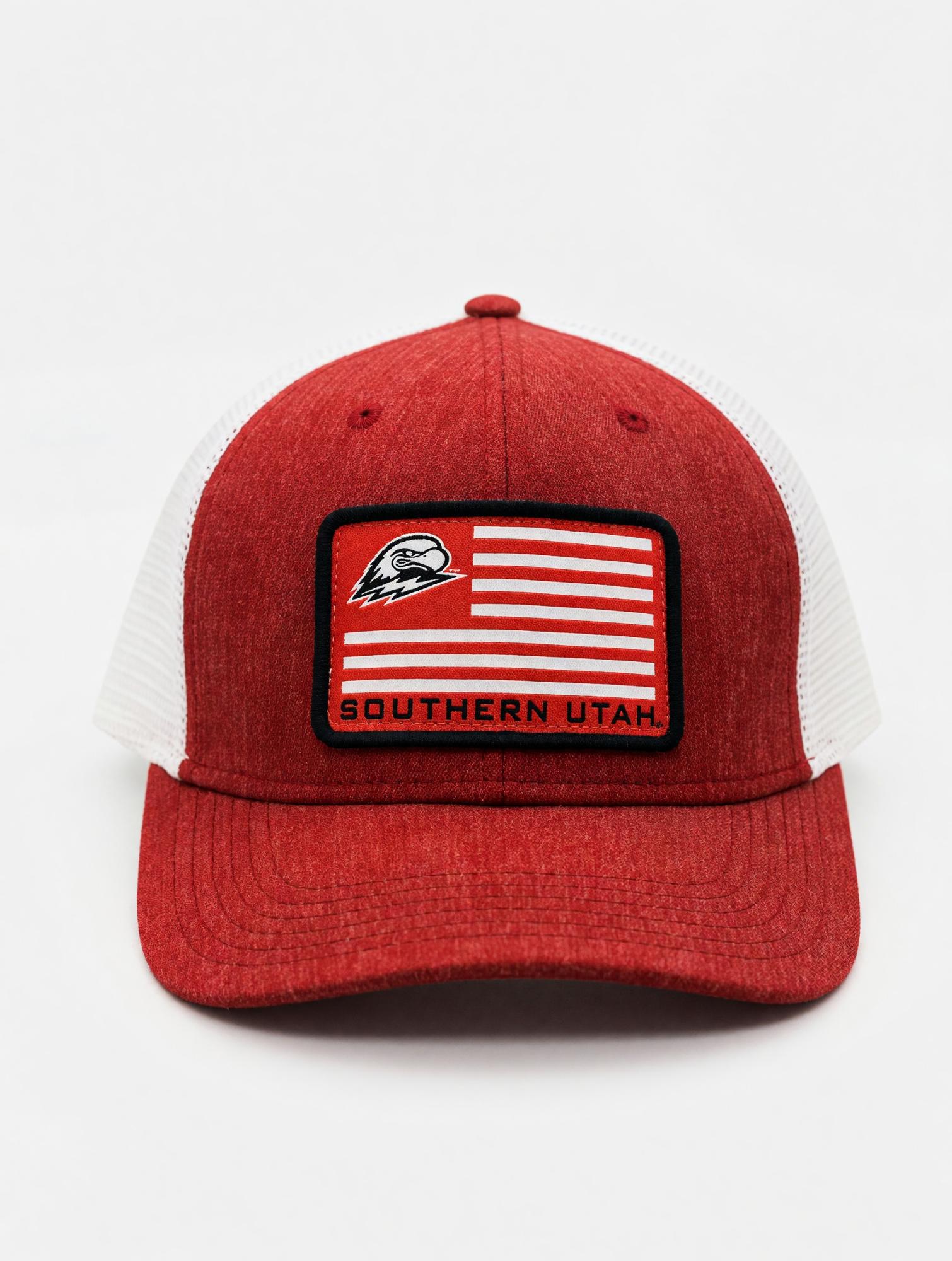 Product image 1 of 1 for Legacy Melange Red SUU Flag Snapback