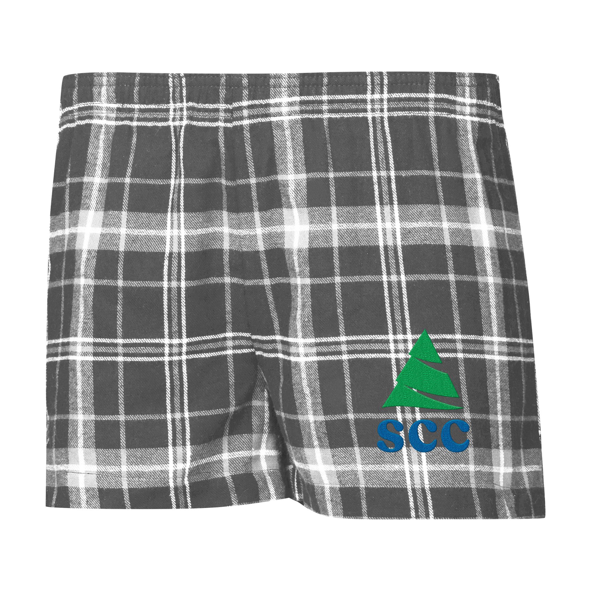 image of: SCC WOS FLANNEL SHORT BLK/WHT