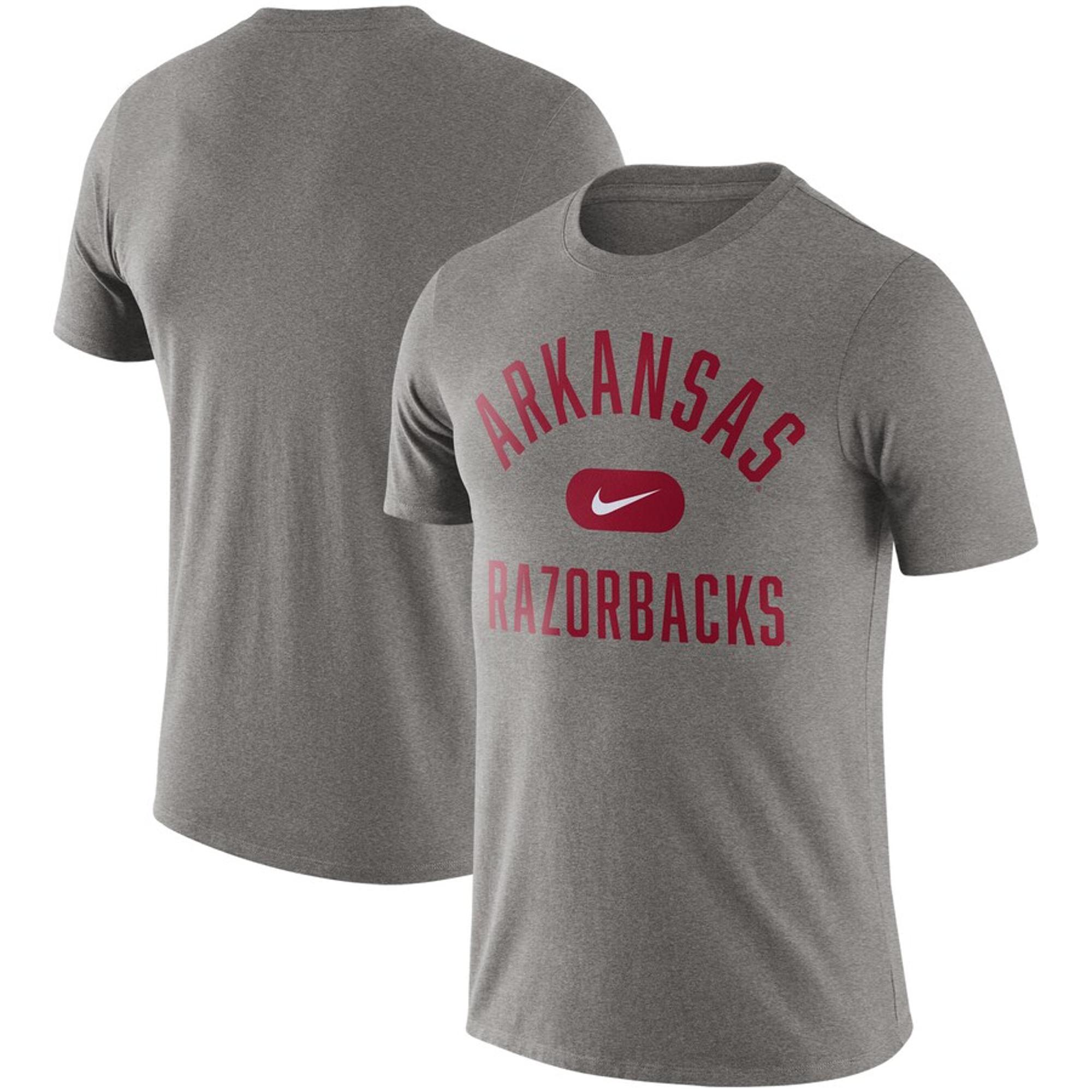 image of: Arkansas Razorbacks Nike Team Arch T-Shirt - Gray