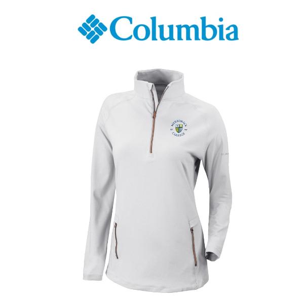 Women's Omni-Wick Outward Nine White 1/4 Zip Pullover; $89.99