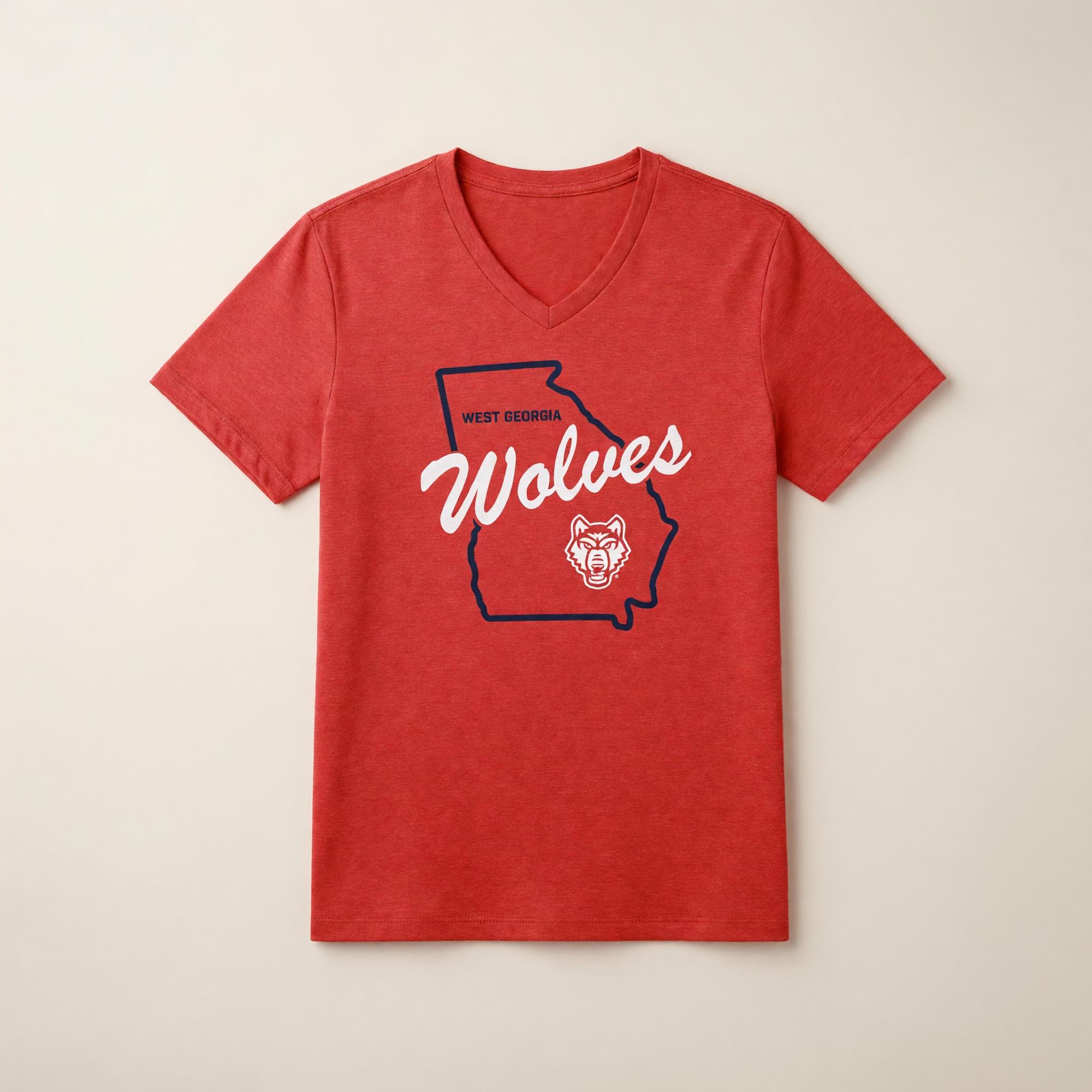 Product image 1 of 2 for WEST GA STATE OUTLINE NIKE TRI-BLEND SS MID-V