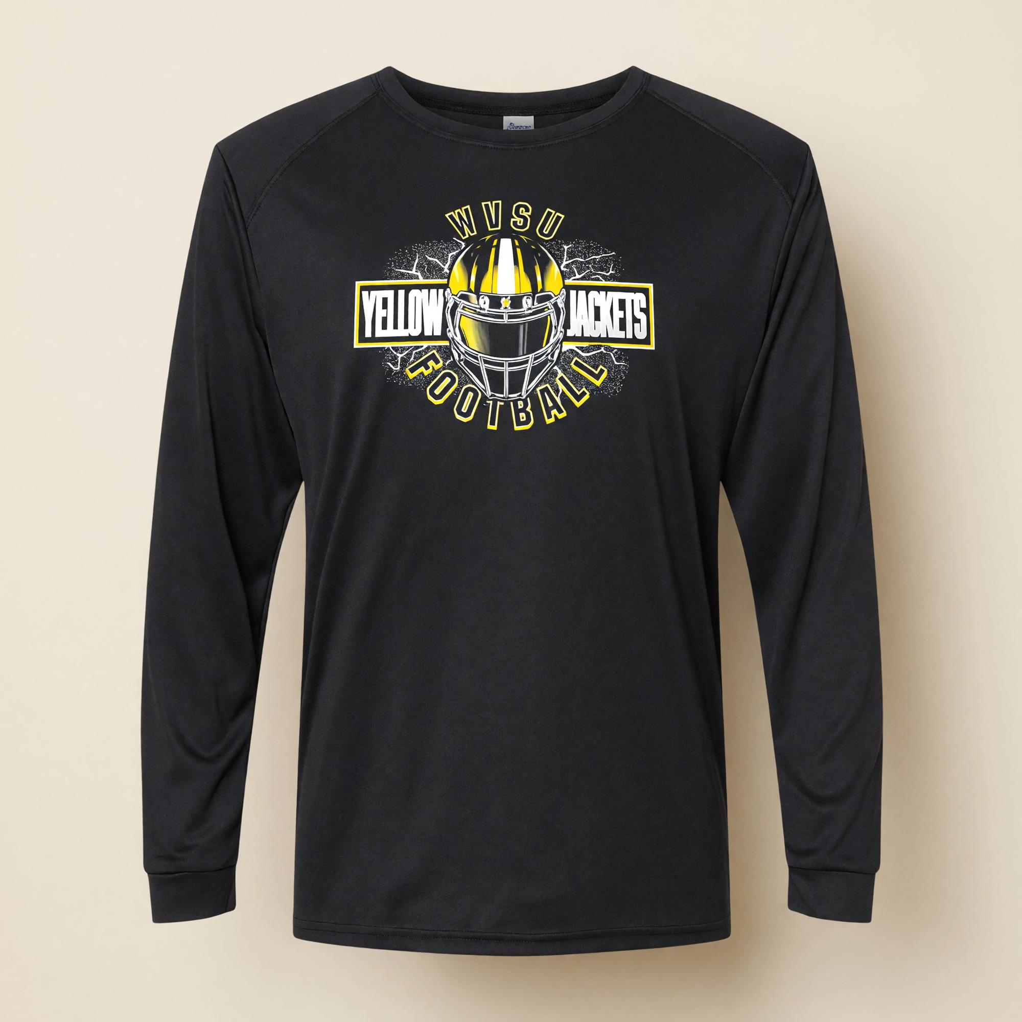 Variant 3 of 12 for Tee - College House Black Performance "Football"
