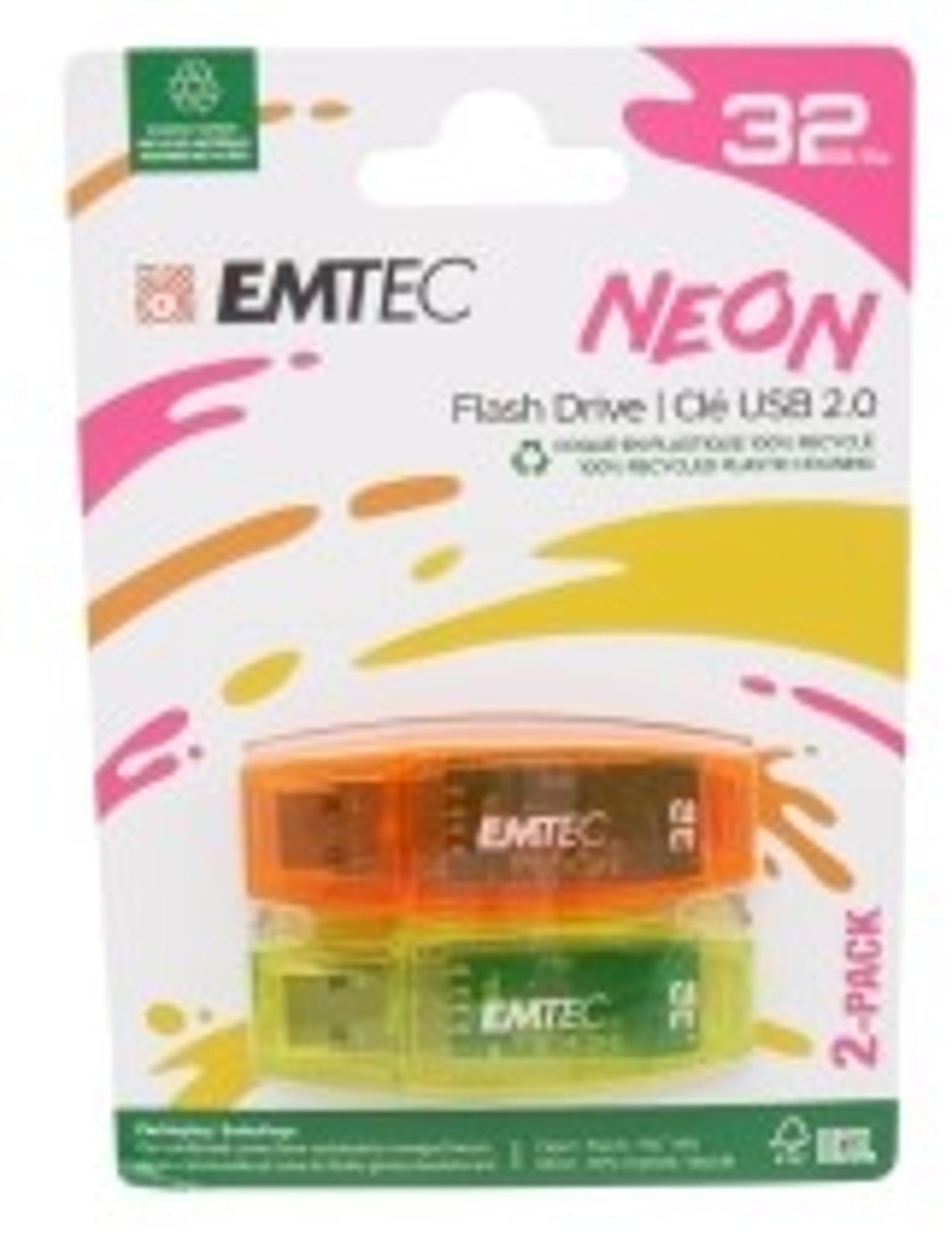 Emtec 32GB USB 2.0 Flashdrive 2pk