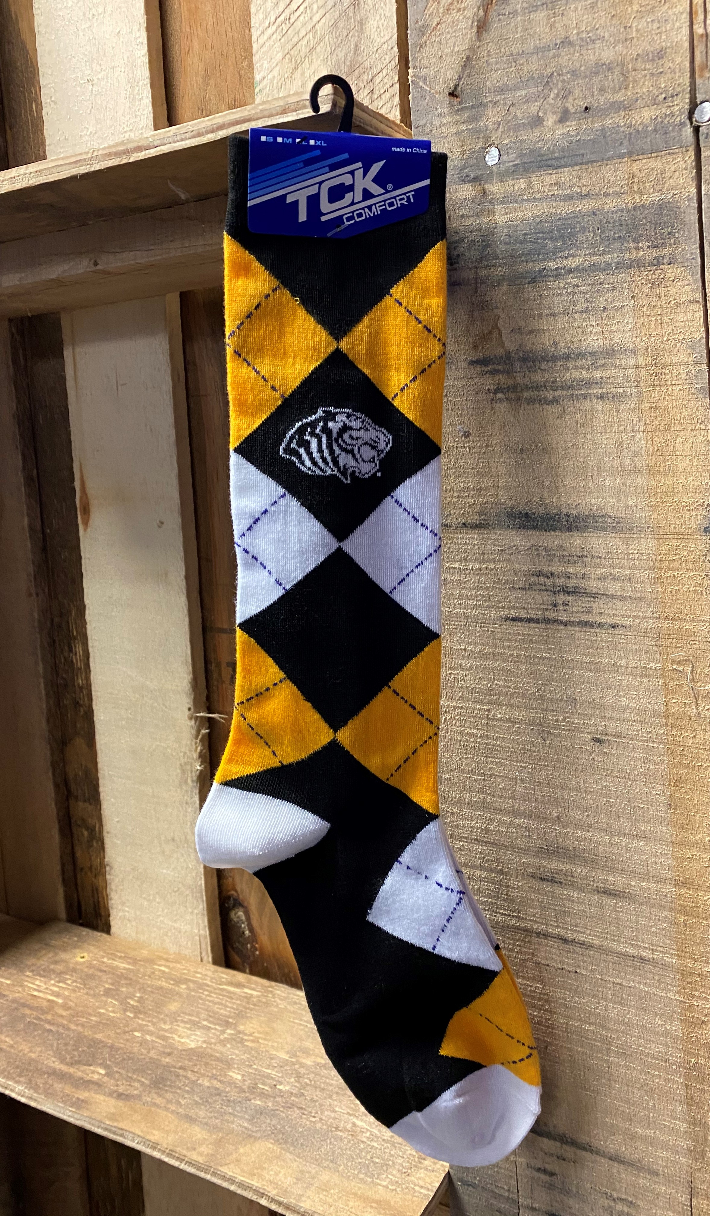 image of: Ouachita Logo Argyle Socks