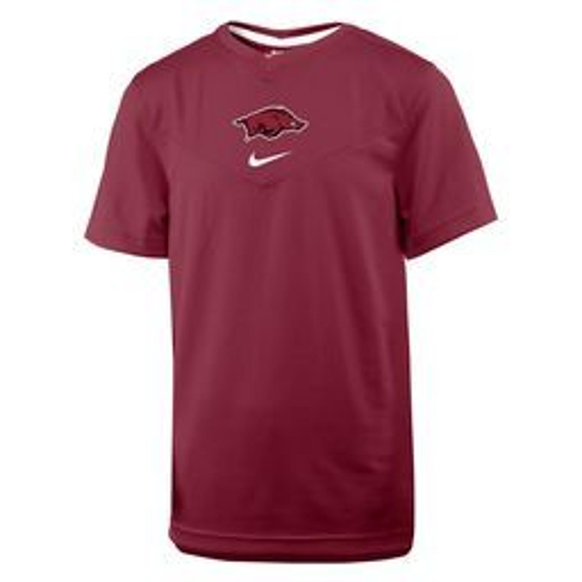 image of: Arkansas Razorbacks Nike Boys Coach Short Sleeve Tee
