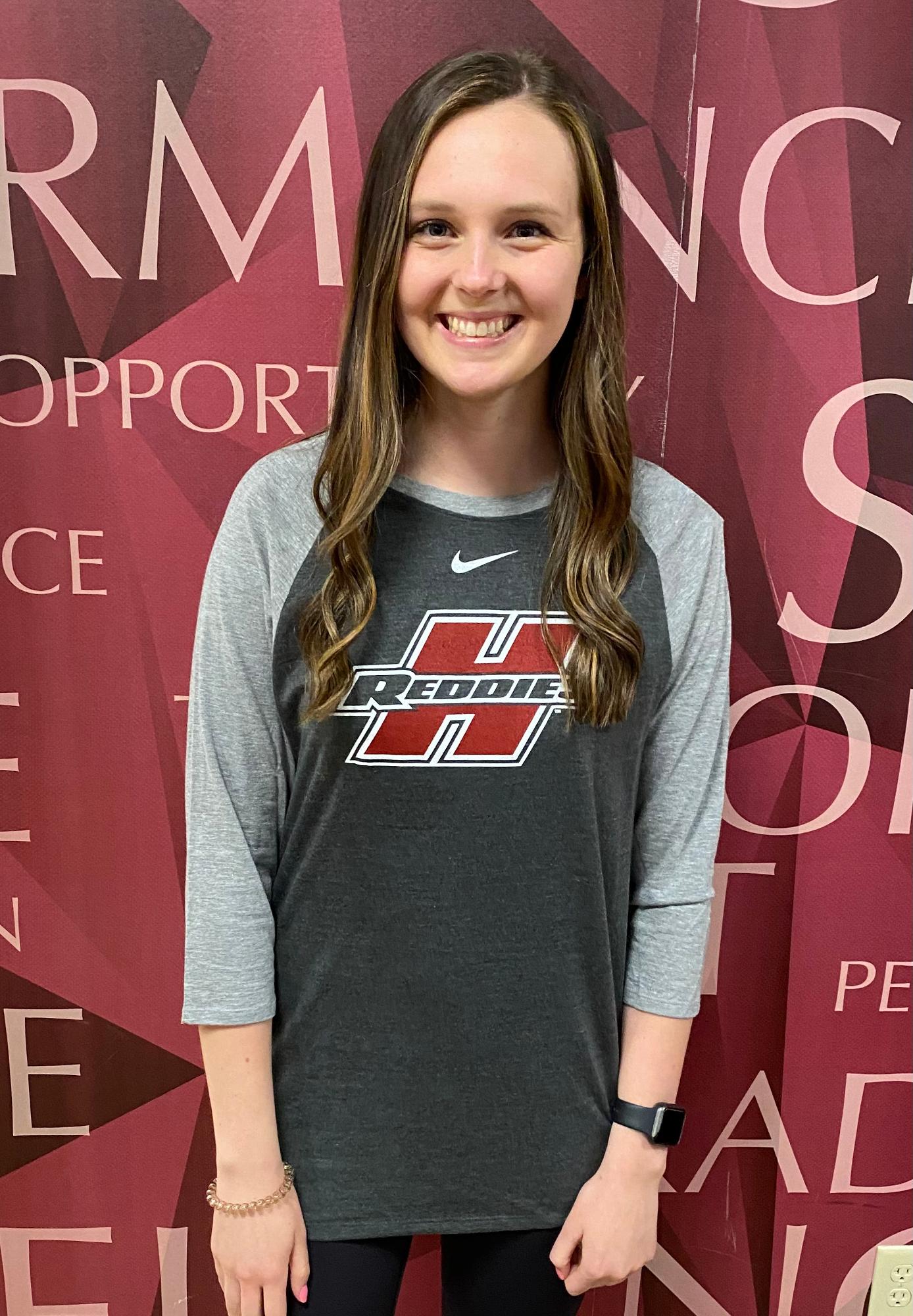 image of: Henderson Reddies Tri-Blend Baseball Sleeve Raglan Tee