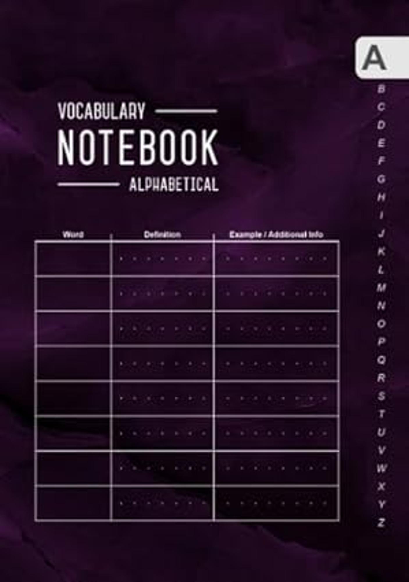 Cover image for Vocabulary Notebook Alphabetical