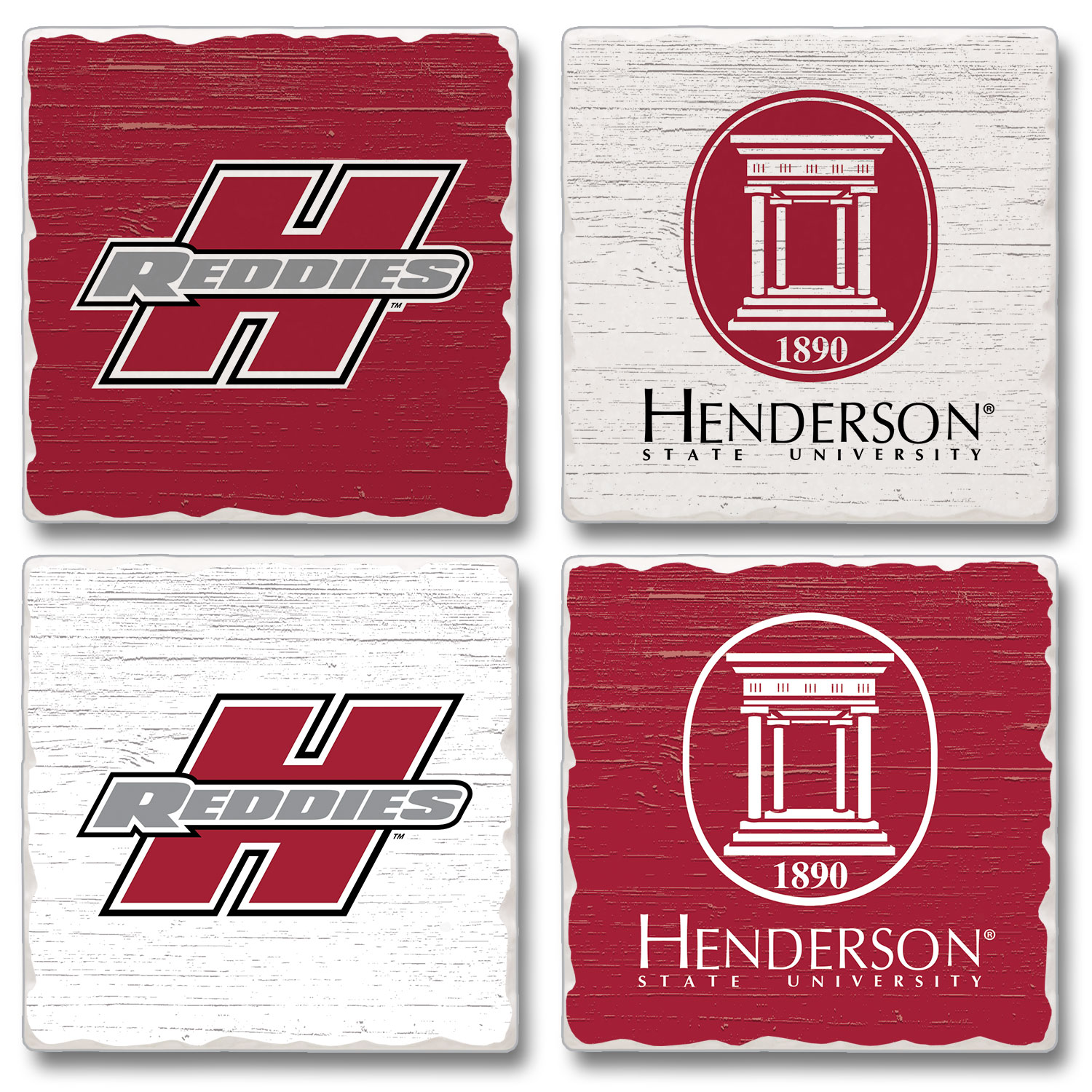 image of: Set of 4 Reddie Coasters