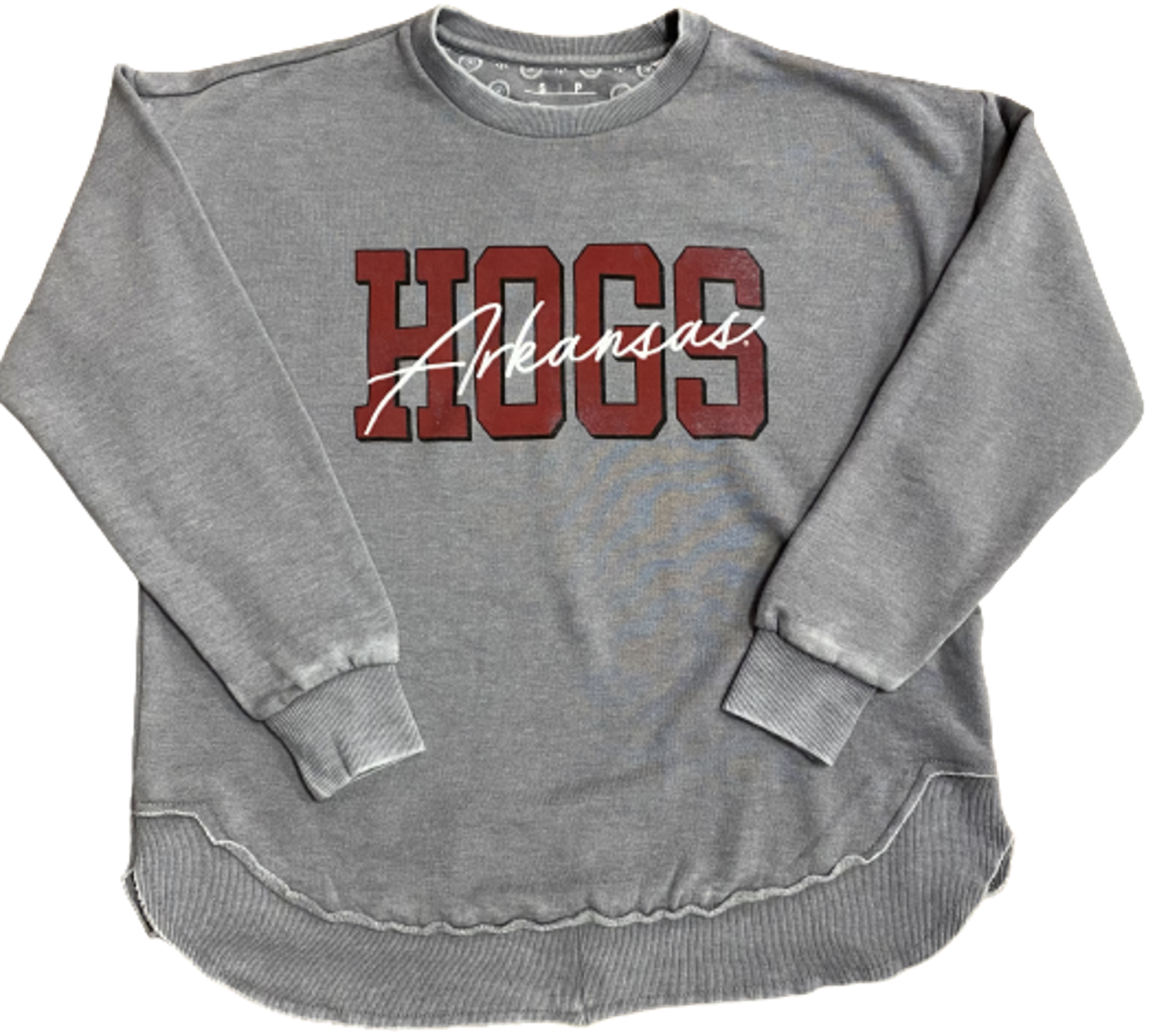 image of: MD25 Arkansas Razorbacks Women's Everest Long Sleeve Crew Neck Fleece