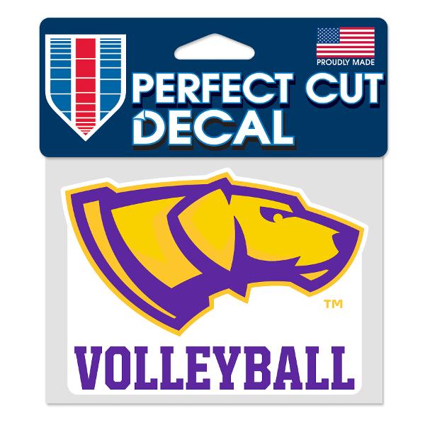 UWSP Pointers 5in x3.5in Decal, Volleyball; $7.98