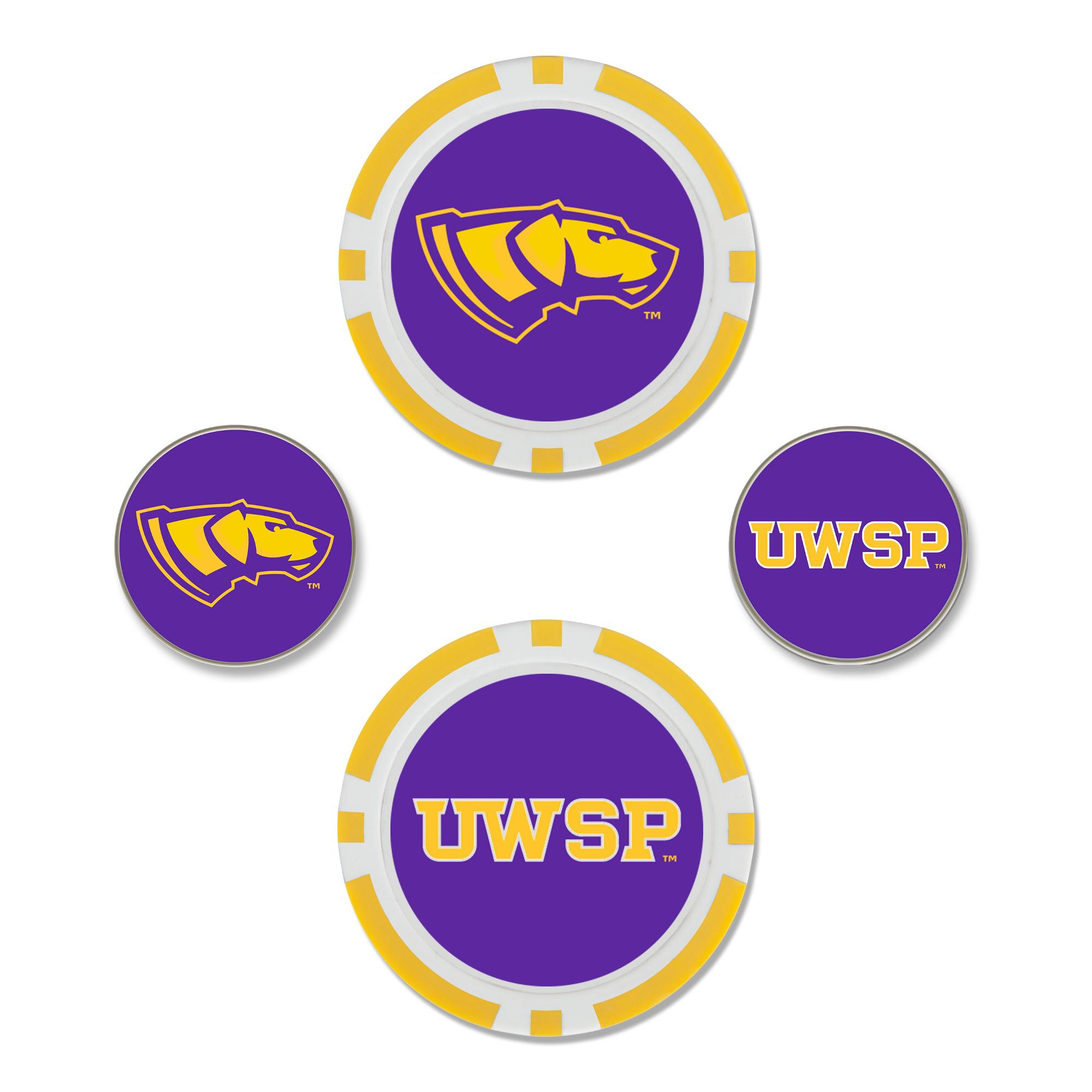 Product image 1 of 1 for UWSP Golf Ball Marker Set, 4 Pack