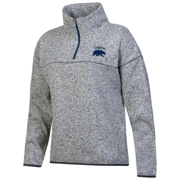 Women's Stadium Sweater Fleece Quarter Zip California / Walking Bear Logo; $69.00