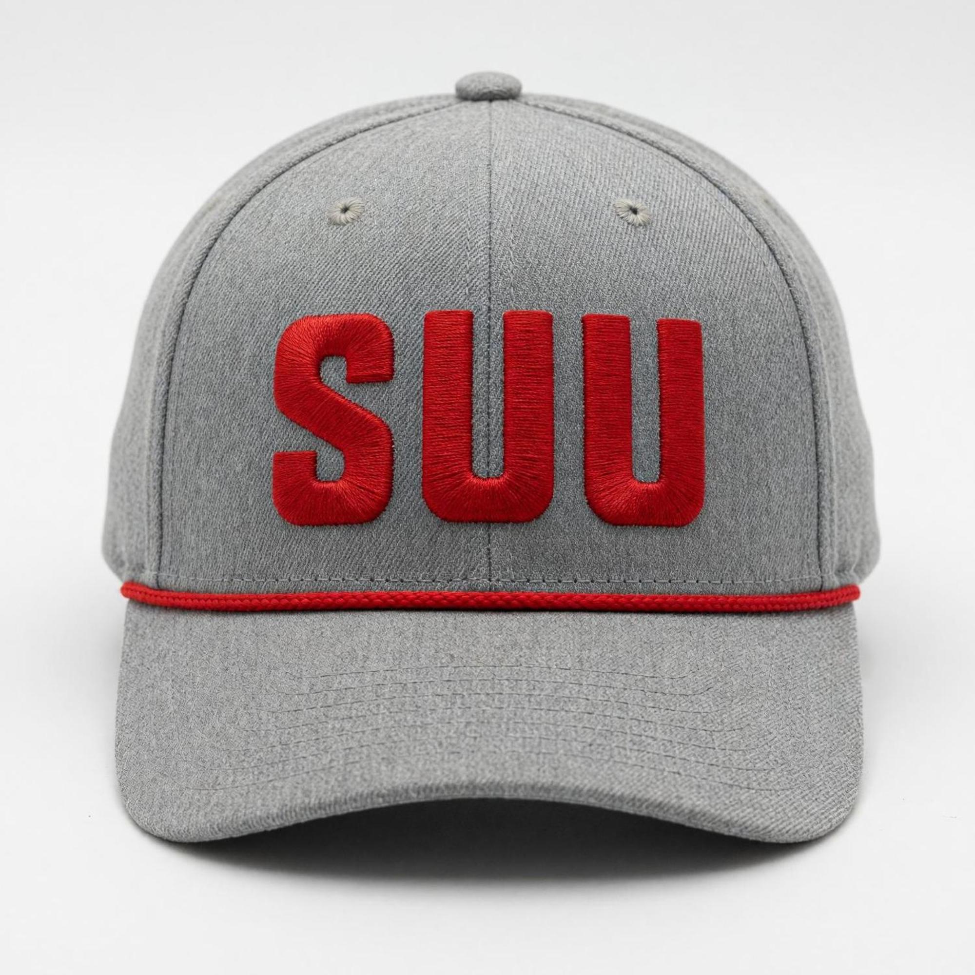 Product image 1 of 1 for CAPX HAT GRAY SUU IN RED