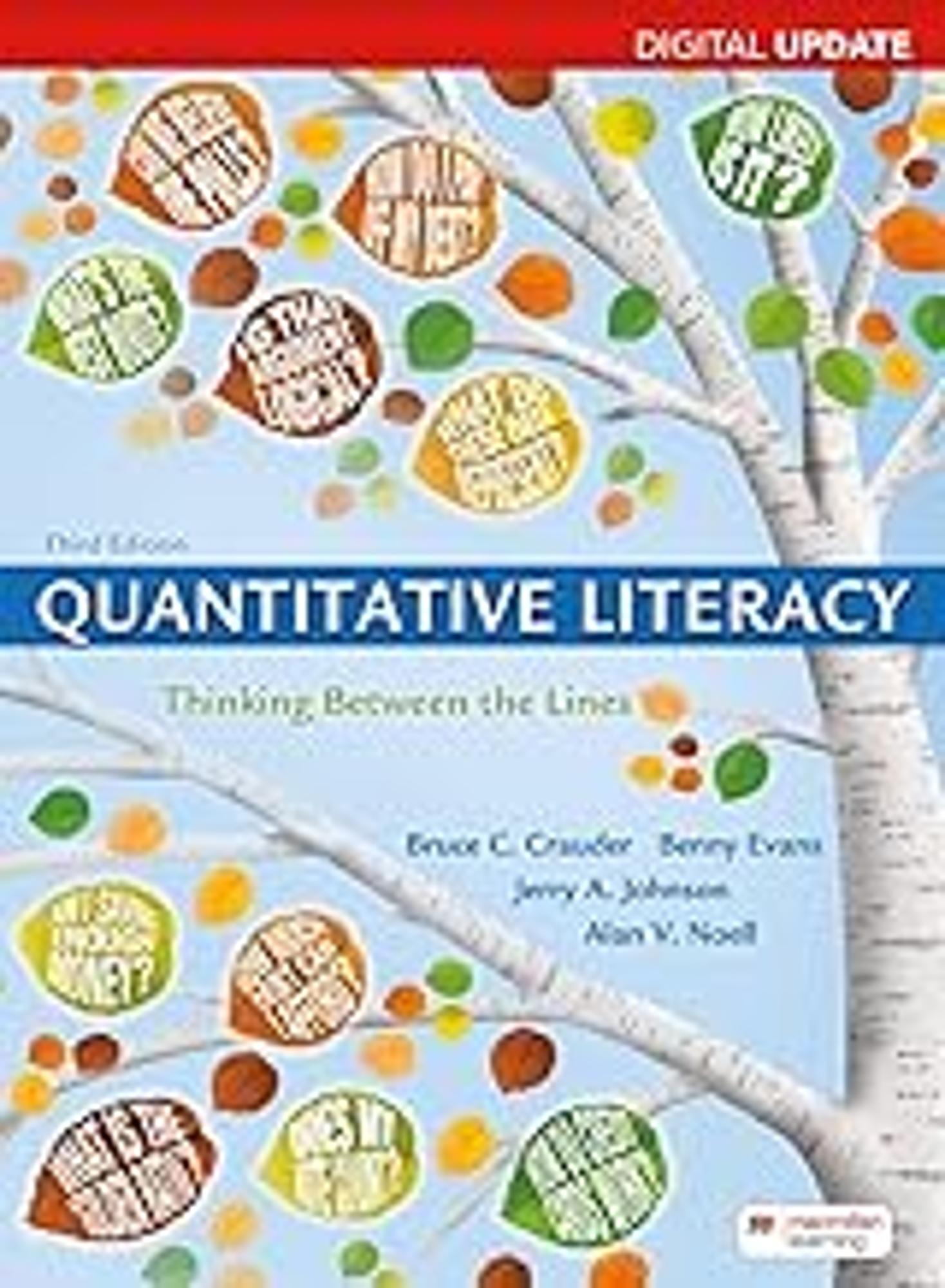 Cover image for QUANTITATIVE LITERACY (paper back)