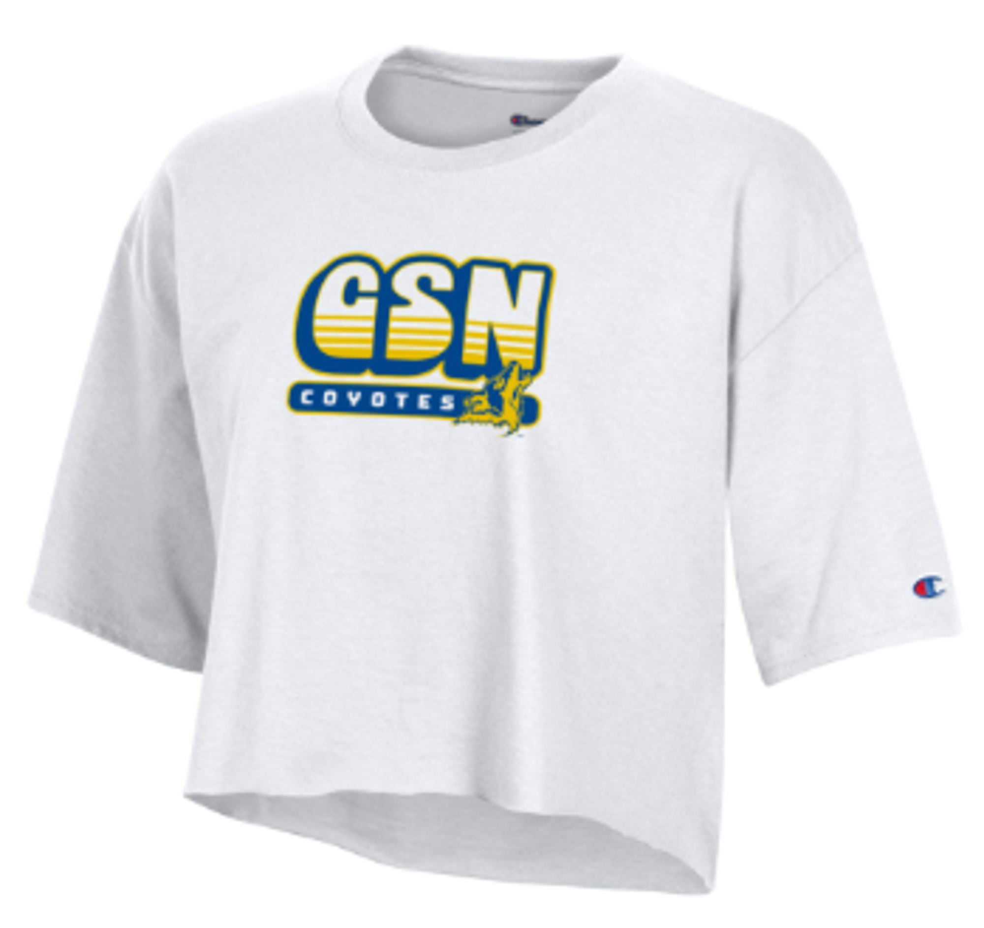 Product image 1 of 1 for CSN WOS CROP TEE CSN OVER COYOTES WHT