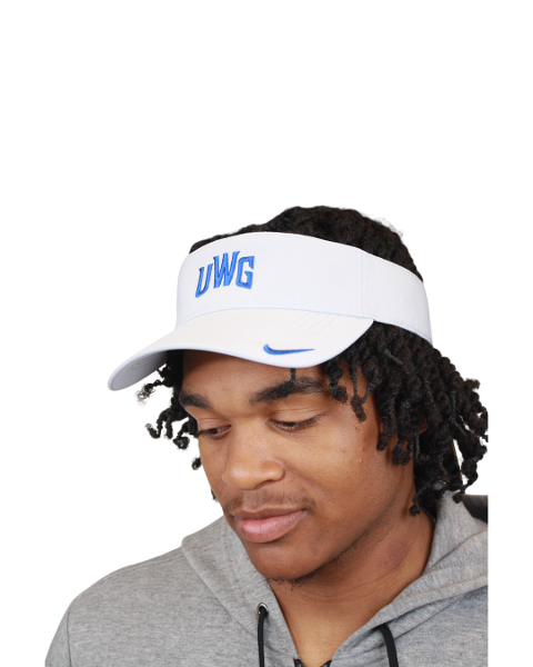 NIKE ATHLETICS LOGO ACE VISOR; $28.99