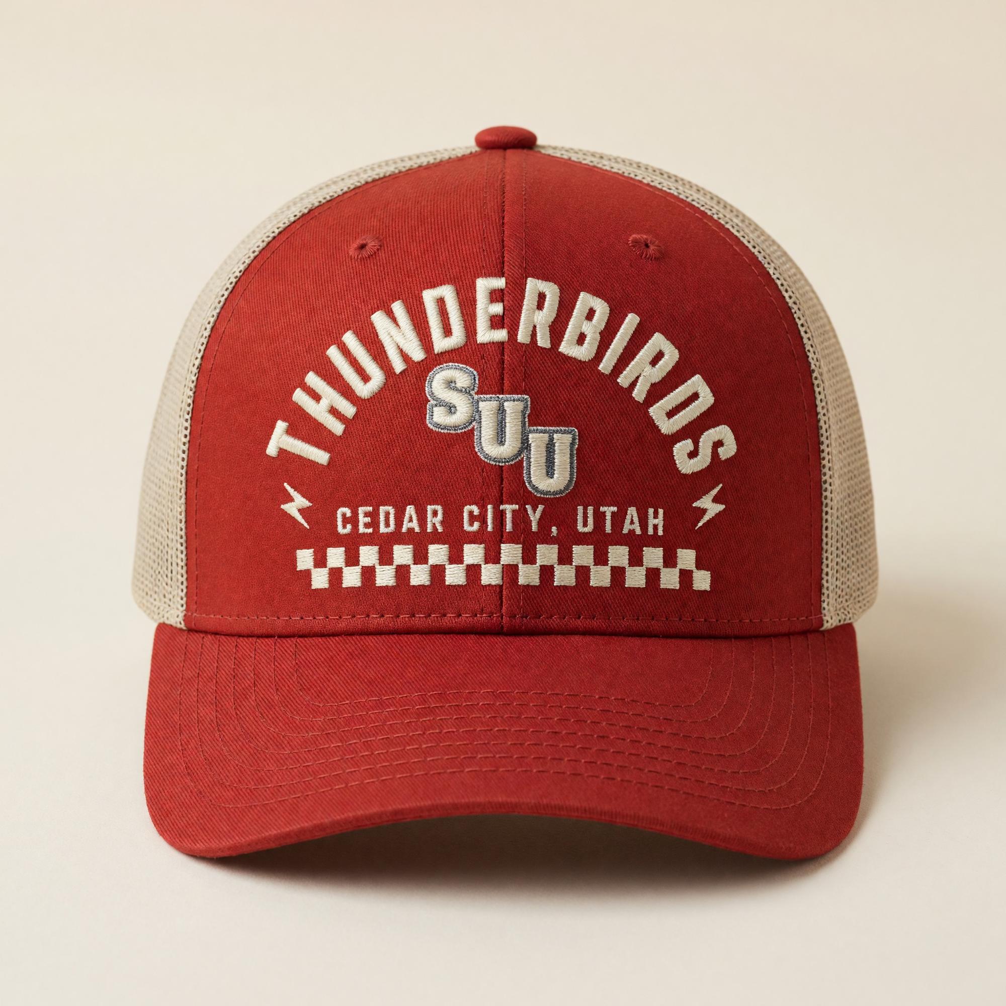 Product image 1 of 1 for CAPX HAT RED/STONE THUNDERBIRDS CEDAR CITY