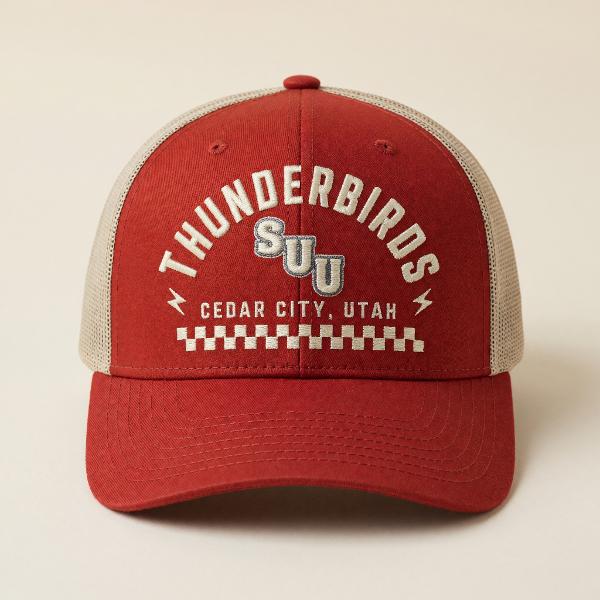 CAPX HAT RED/STONE THUNDERBIRDS CEDAR CITY; $32.99