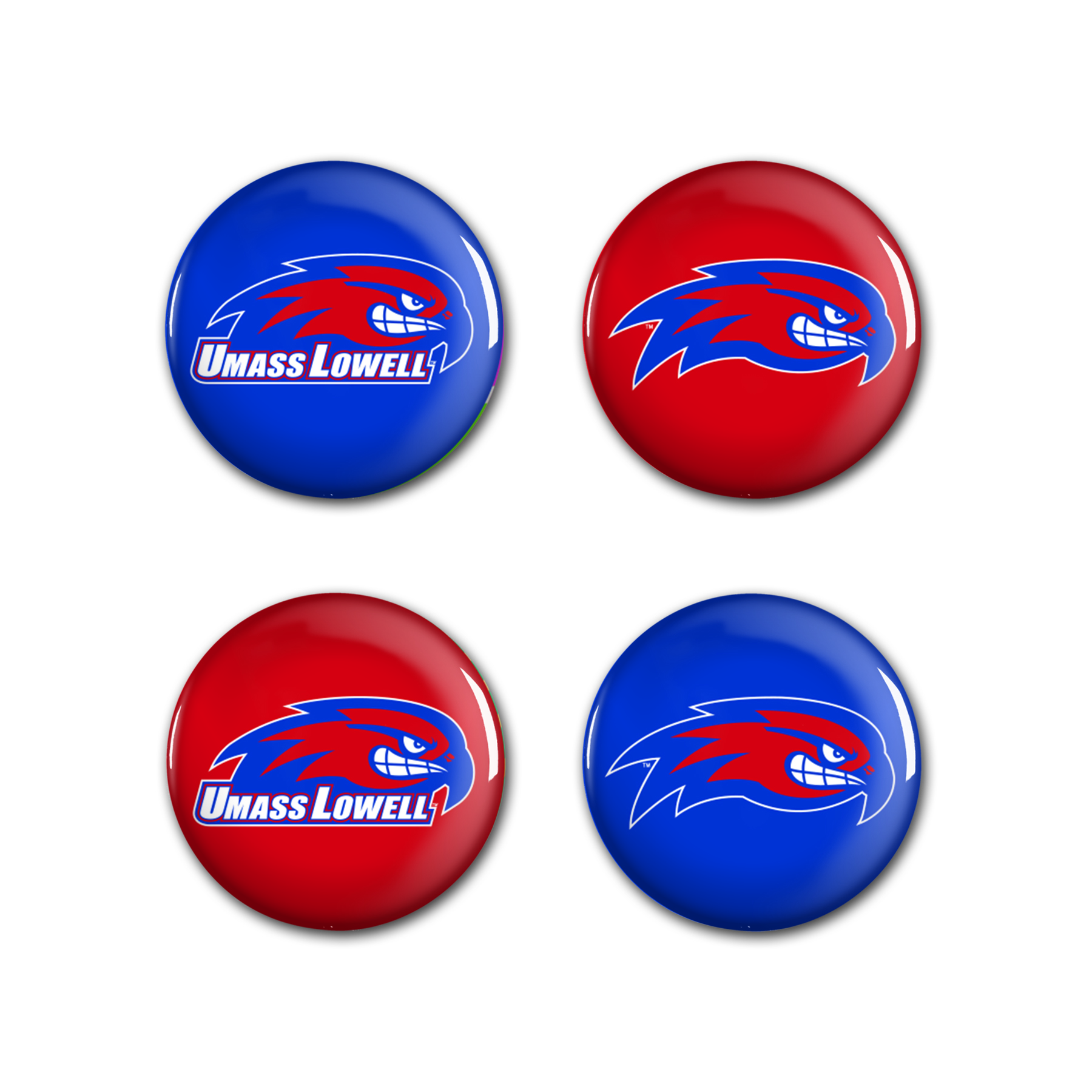 image of: River Hawk Button Pins - 4pk