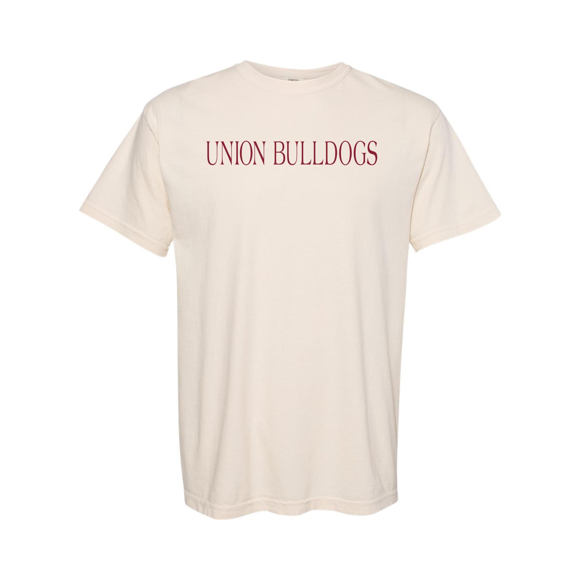 image of: Union Bulldogs Comfort Color Short Sleeve Tee
