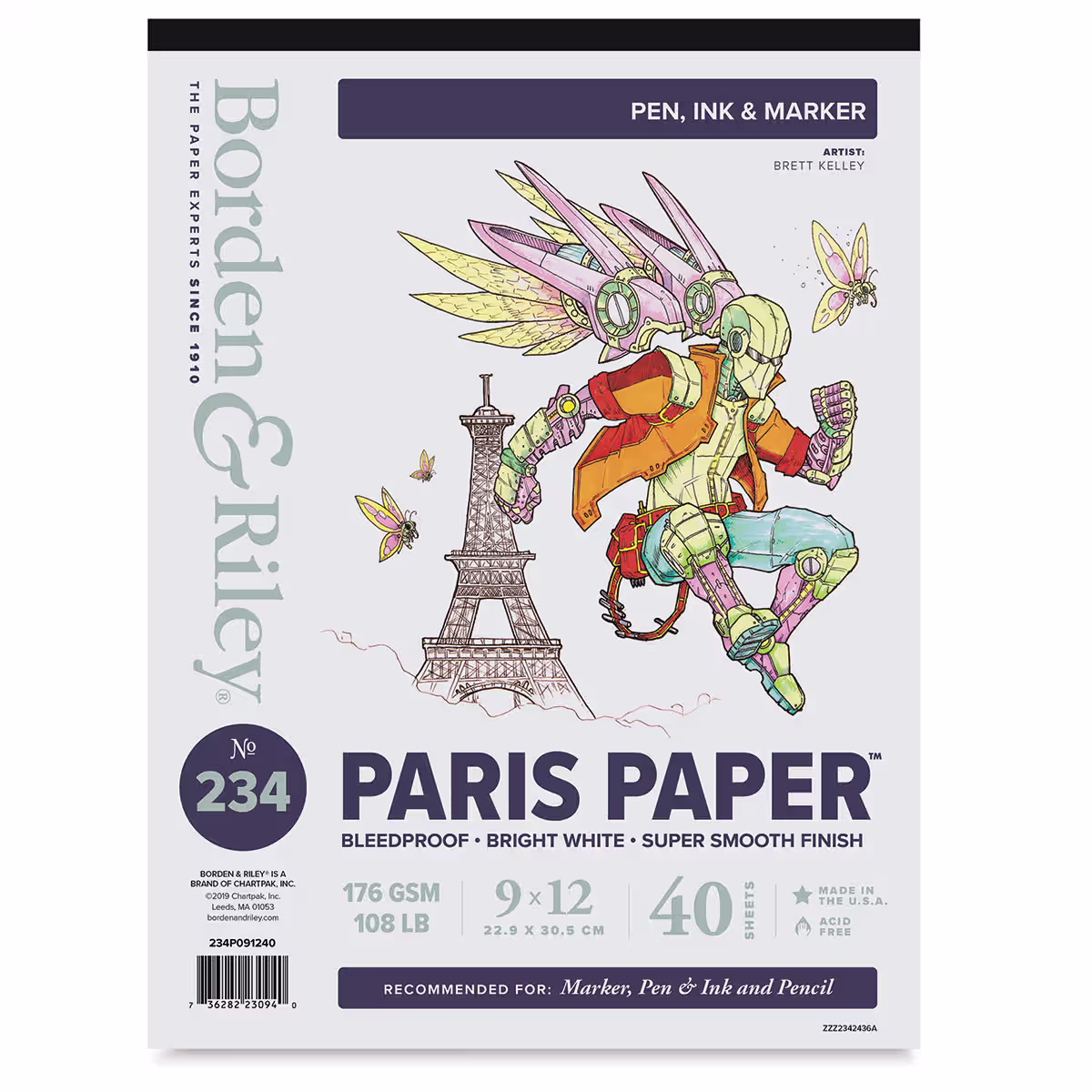 Product image 1 of 2 for Borden & Riley Paris Paper Sketch Pad - 9" x 12", 40 Sheets