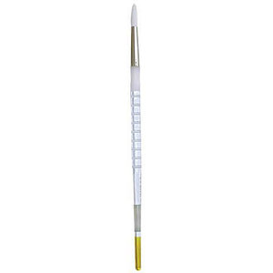 image of: Soft-Grip Snowhite White Taklon Long Handle Brushes