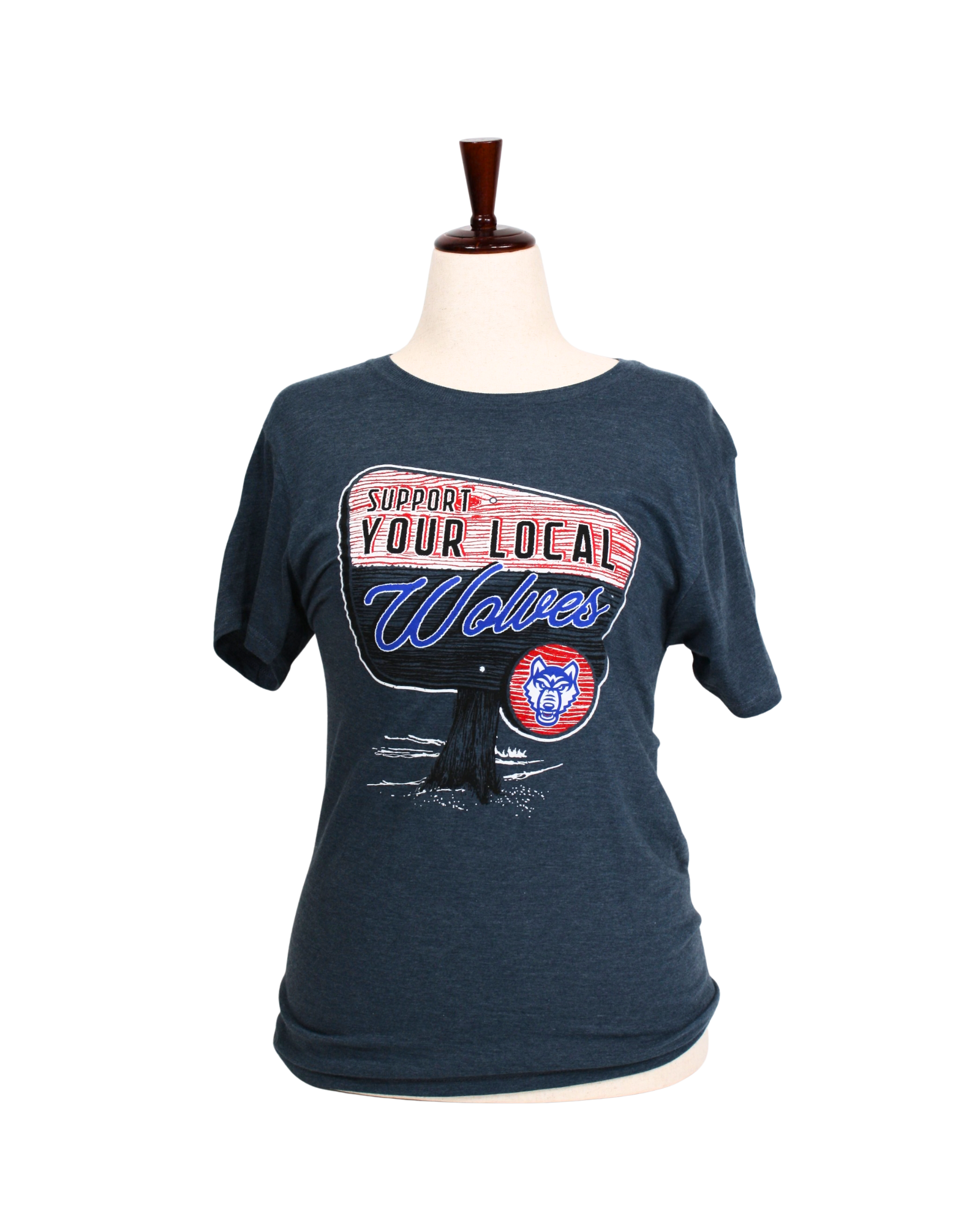 Product image 3 of 4 for SUPPORT YOUR LOCAL WOLVES WOLF LOGO T-SHIRT