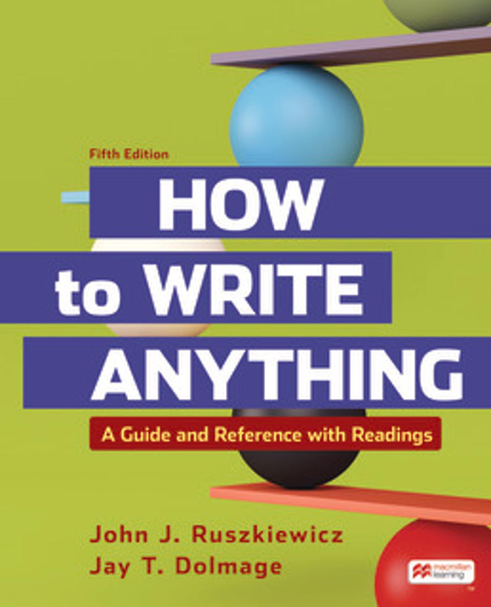 Cover image for How to Write Anything with Readings LL
