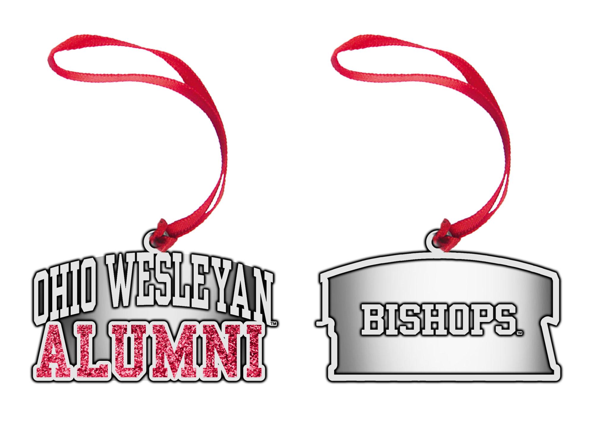 Product image 1 of 3 for Owu Ornament Alumni Pewter Red/White