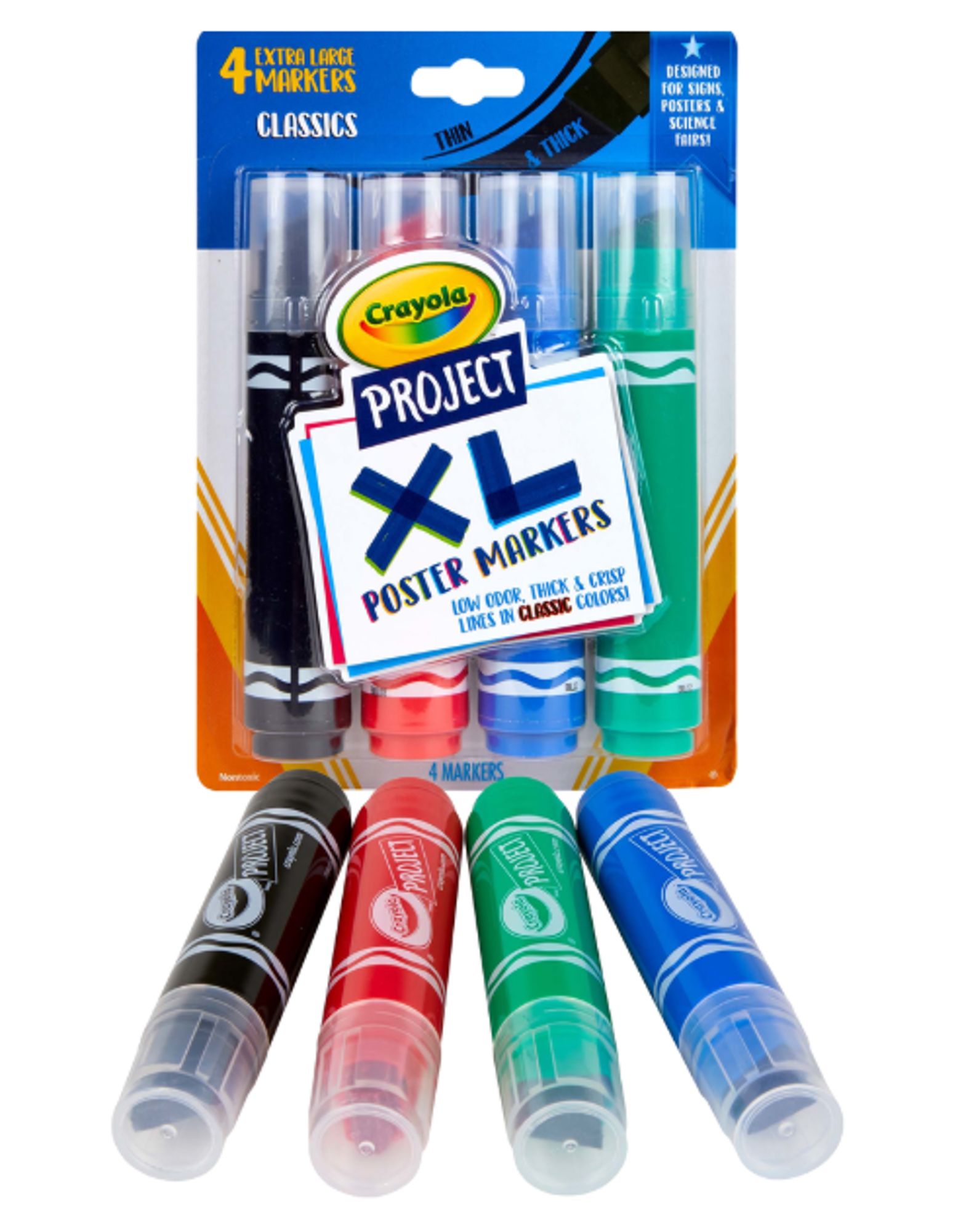 image of: Crayola Project Poster Markers - 4pk