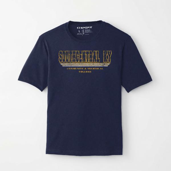 KSCKY SS PERF TEE WEAVING NAVY HTH; $24.99
