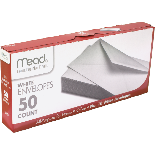 MEAD ENVELOPE PLAIN 50 CT; $4.69