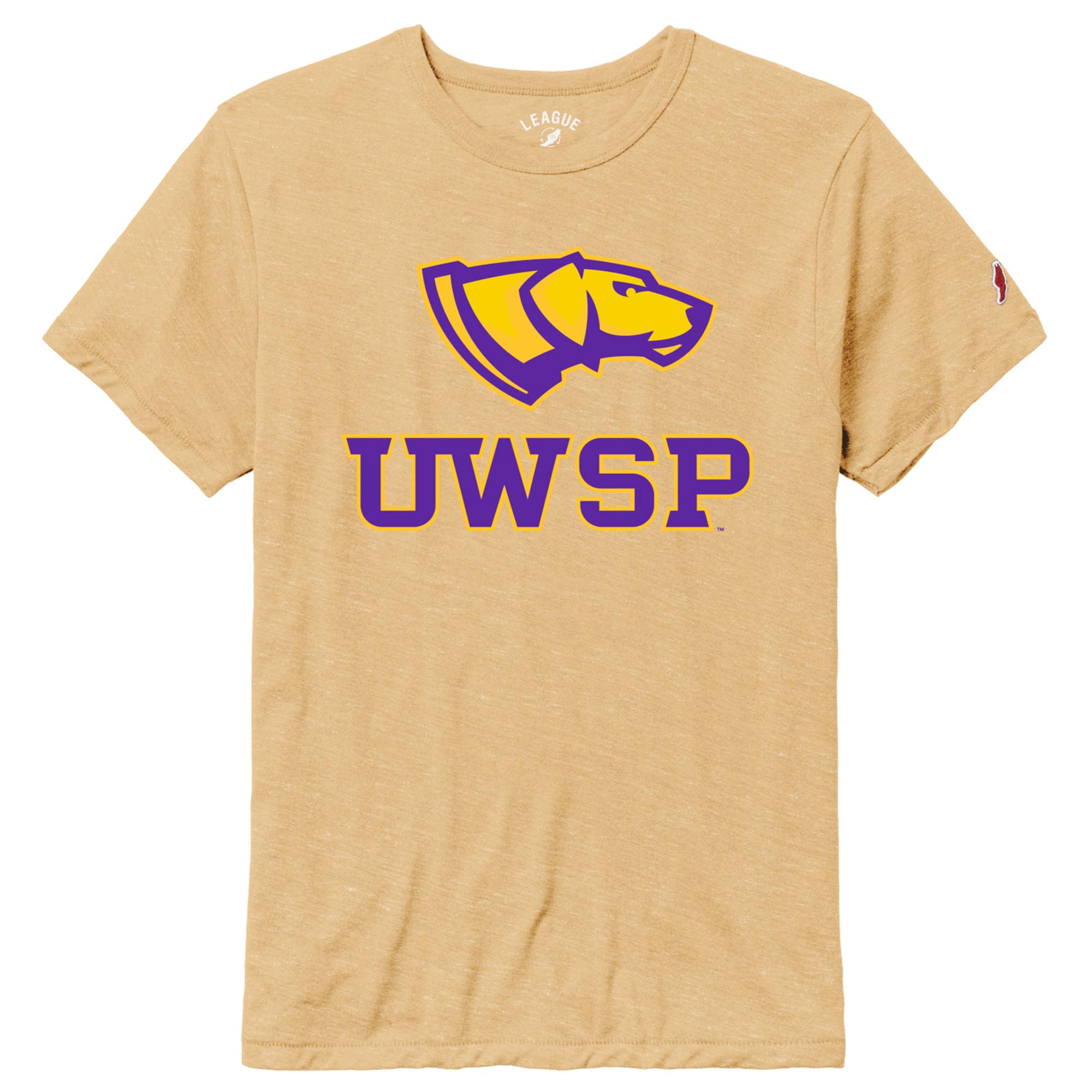 Product image 1 of 1 for UWSP Victory Falls Tee, Heather Varsity Gold