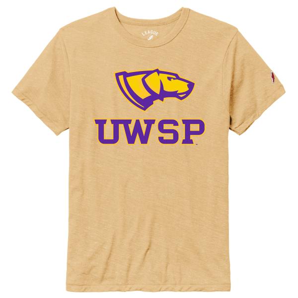 UWSP Victory Falls Tee, Heather Varsity Gold; $34.98